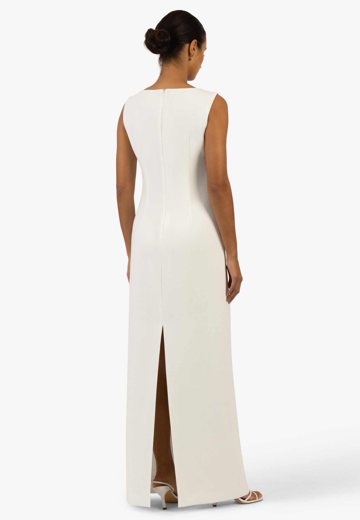 Kraimod Abendkleid mit Rückenschlitz und Rundhals