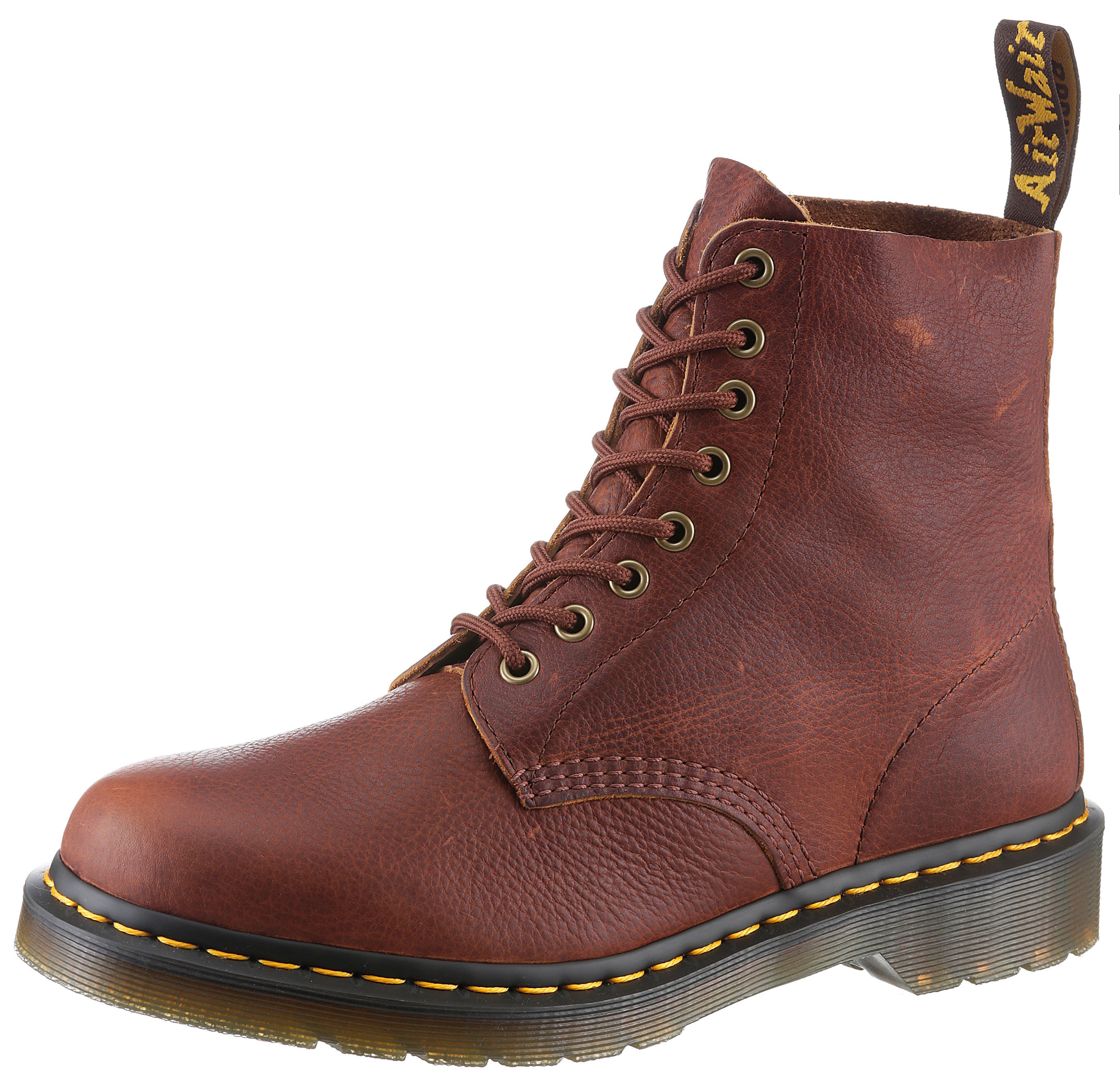 DR. MARTENS 8 Eye Boot 1460 Pascal AMBASSADOR Schnürstiefel Plateaustiefel, Schnürboots mit Lederinnensohle
