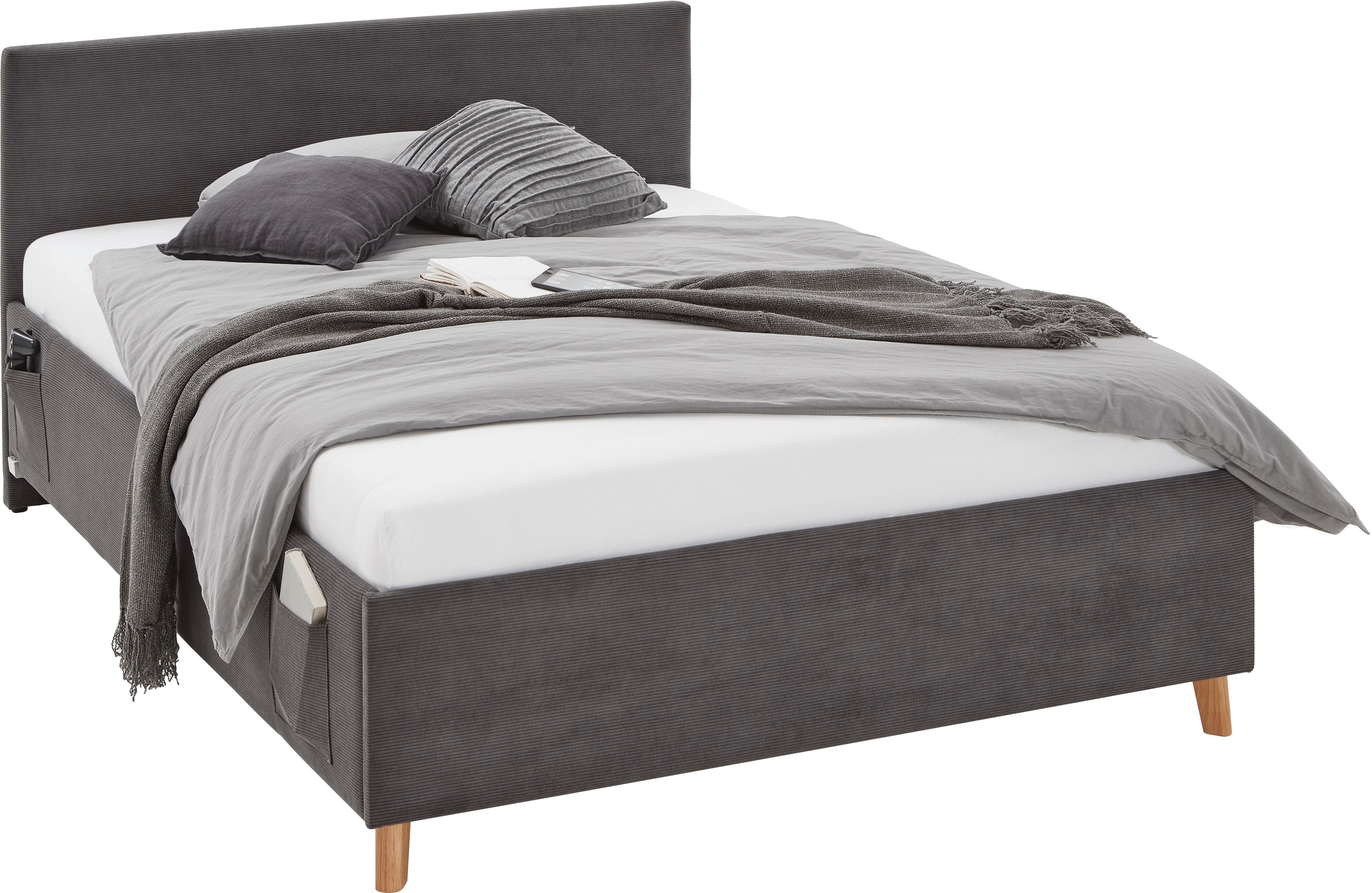 meise.möbel Kinderbett COOL, Polsterbett wahlweise mit Bettkasten, Jugendbett inkl. USB-Anschluss