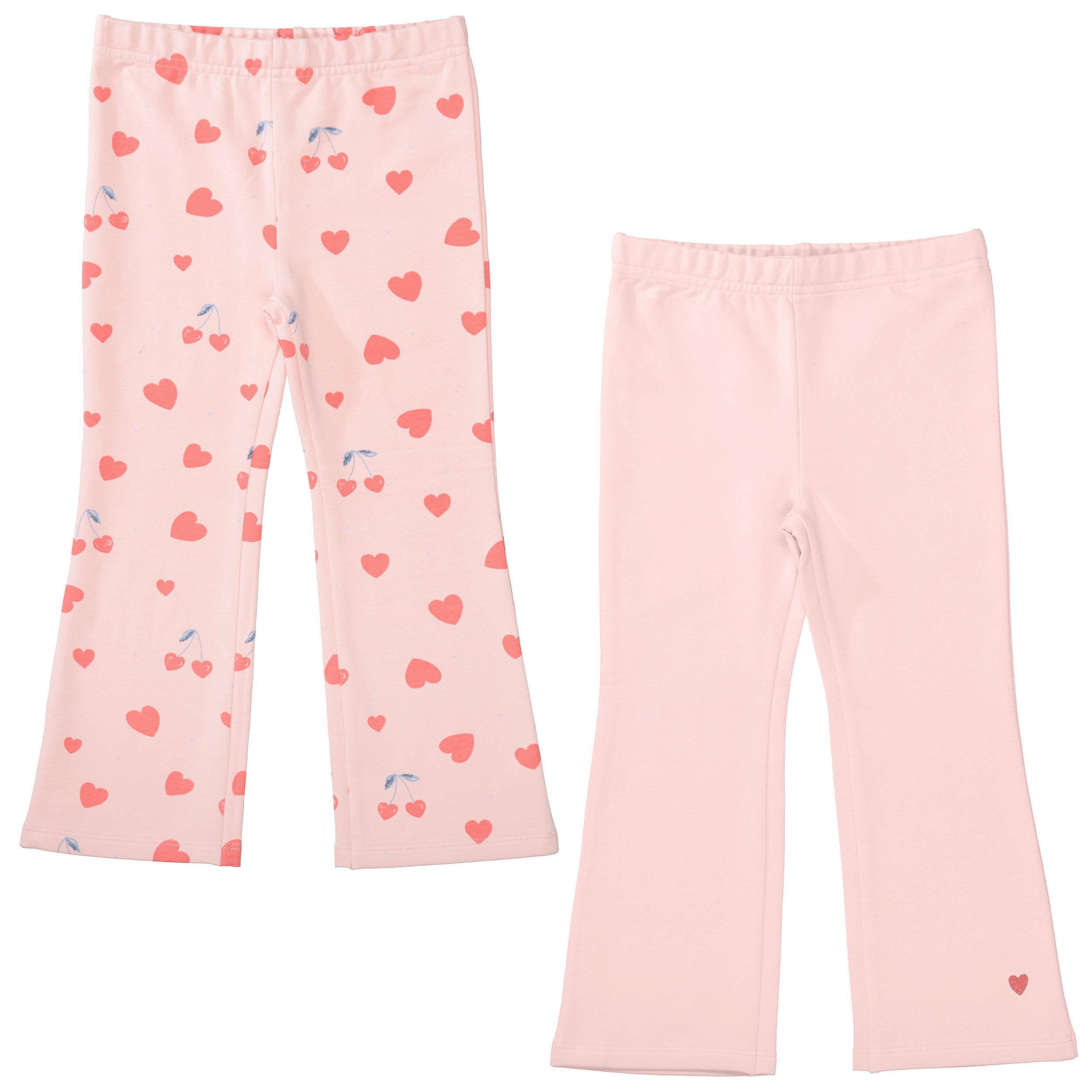 STACCATO Leggings (2-tlg) 2er Pack, mit Herzchen-Allover-Print, ausgestellt