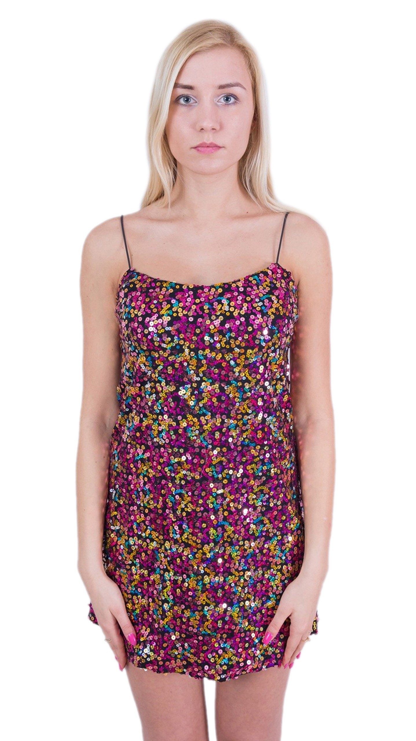 Sarcia.eu Minikleid John Zack Schwarzes Minikleid Pailetten L