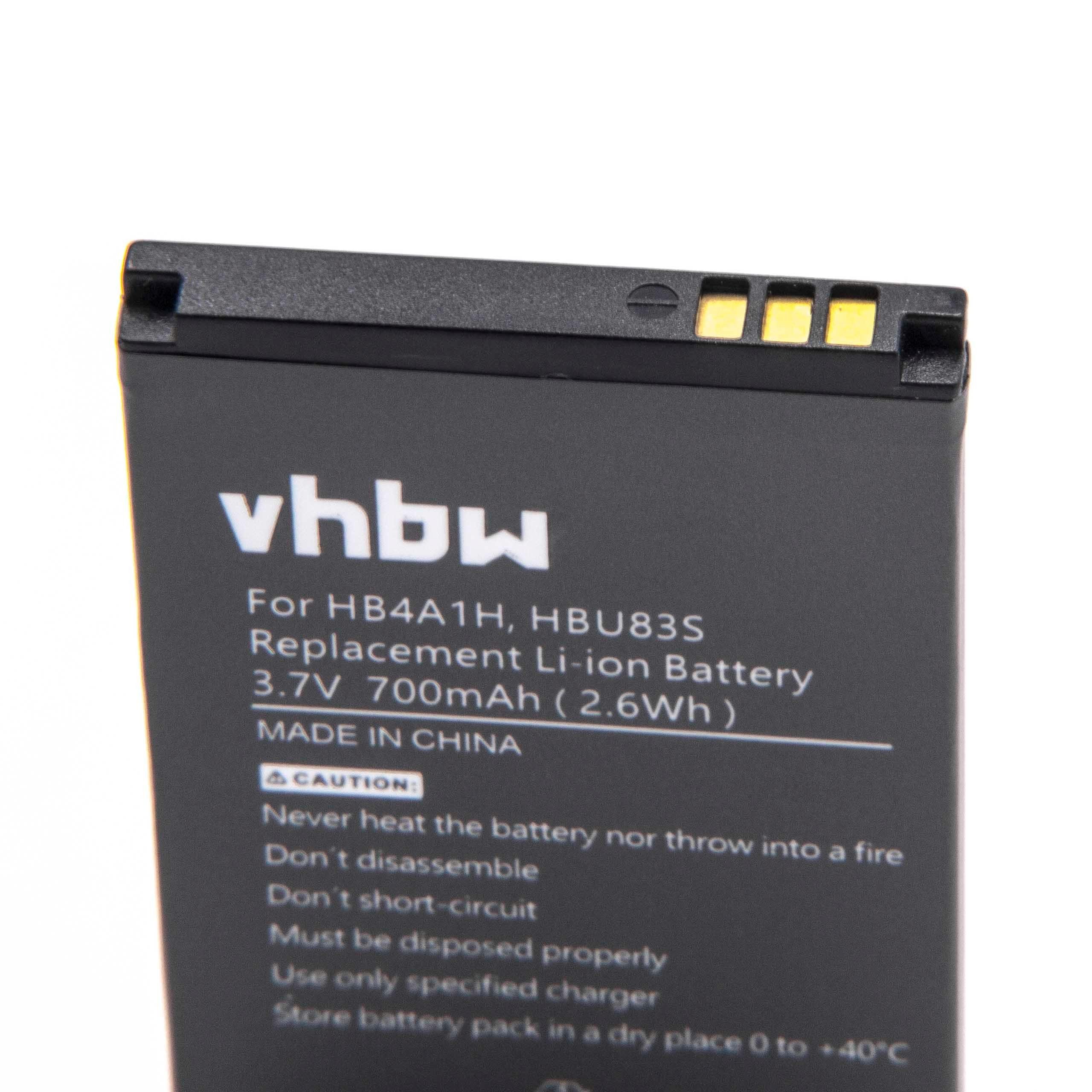 700mAh (3.7V) wie Li-Ion-Akku für - Smartphone, Vodafo AccuCell Telefon Handy, Akku