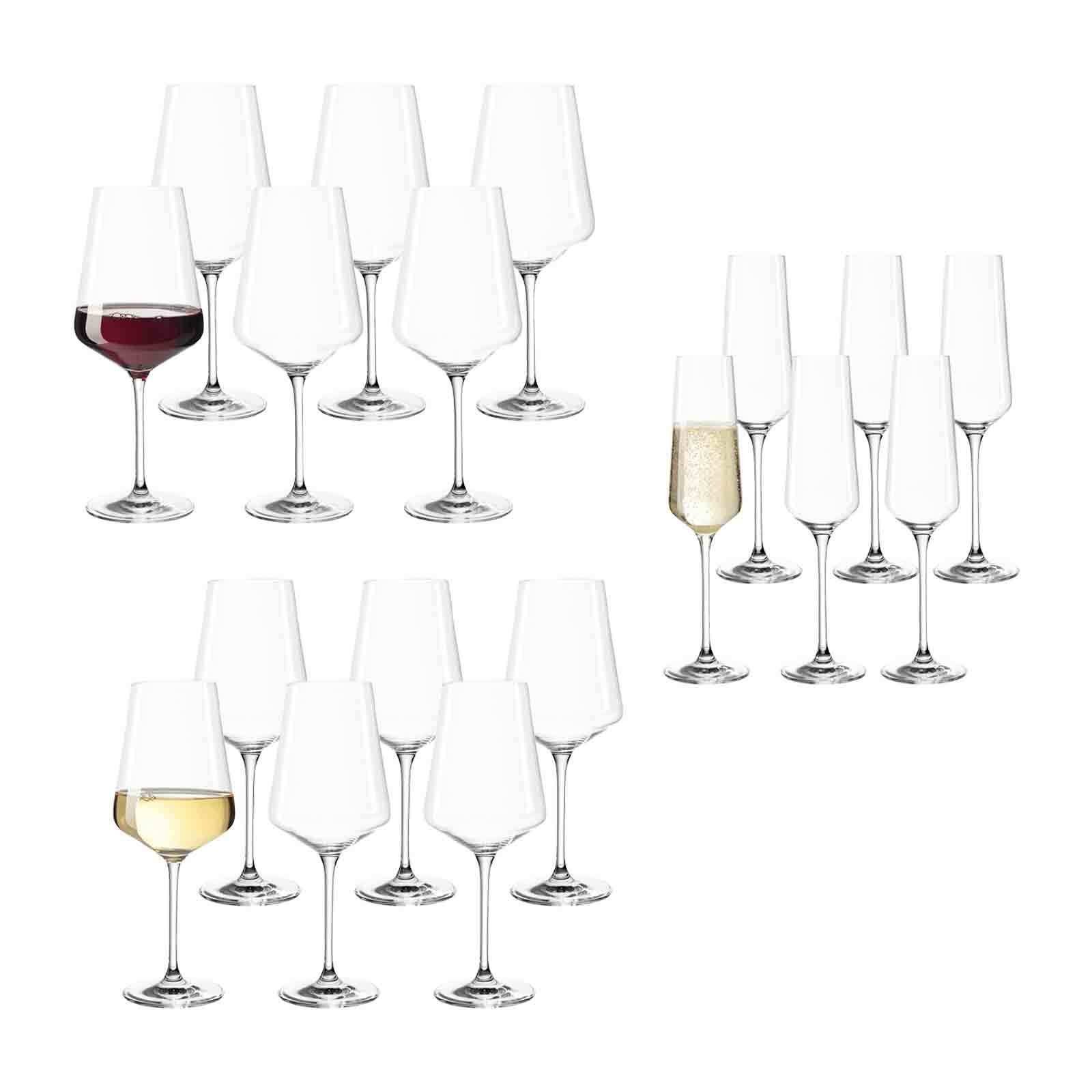 LEONARDO Glas Sektgläser Glas und Wein- 18er Puccini Set