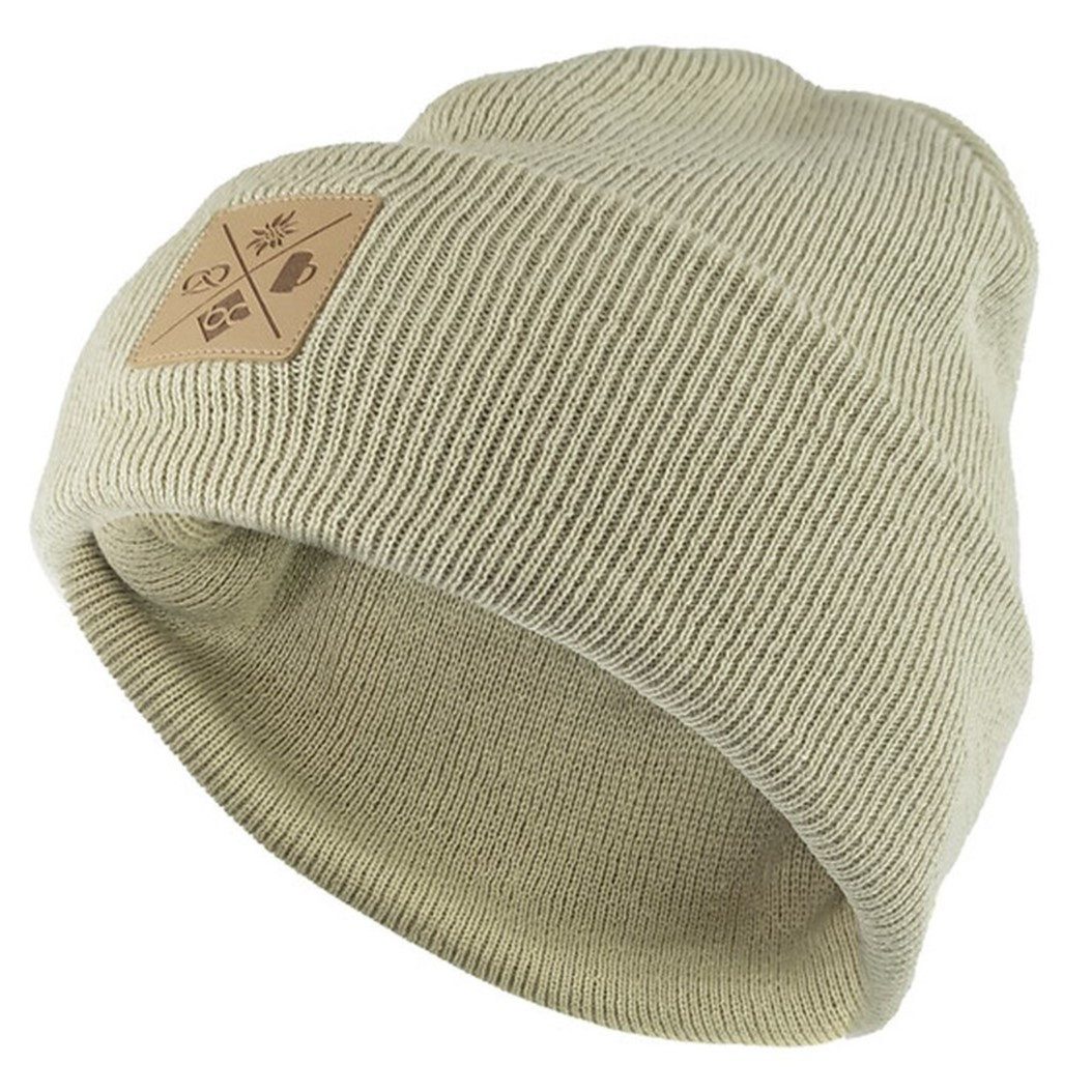 Bavarian Caps Strickmütze Strickmütze "Kreizweis" unifarben mit breitem Umschlag