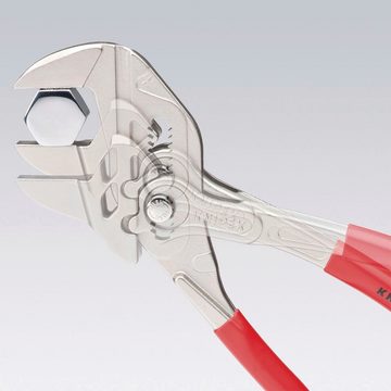 Knipex Zangenschlüssel 86 03 150 Zange und Schraubenschlüssel in einem Werkzeug, 1-tlg., verchromt, mit Kunststoff überzogen 150 mm