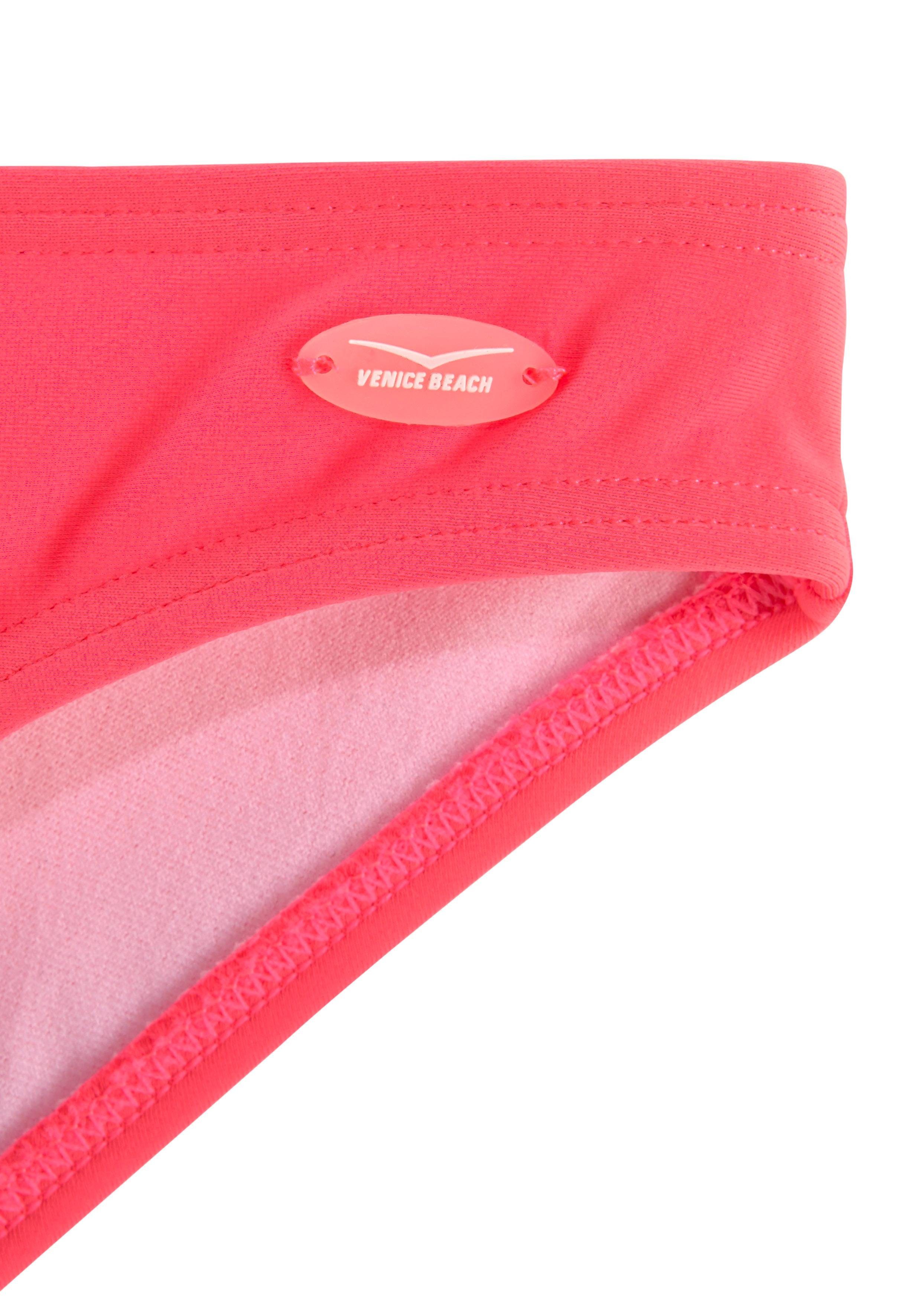 Venice Beach Tankini verstellbare Träger, unifarbene Hose