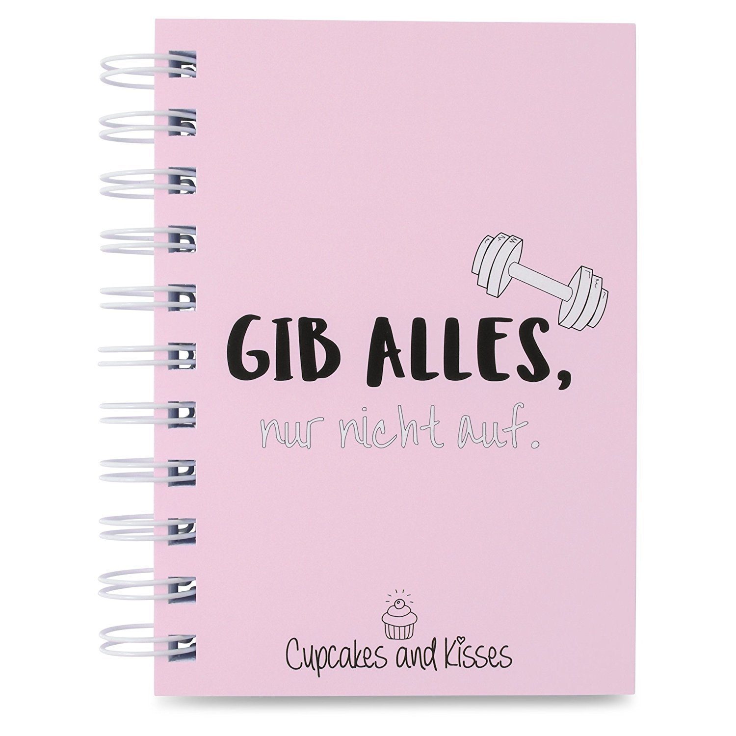 CUPCAKES & KISSES Tagebuch Trainingstagebuch für Fitness Studio, Bodybuilding & Cardio