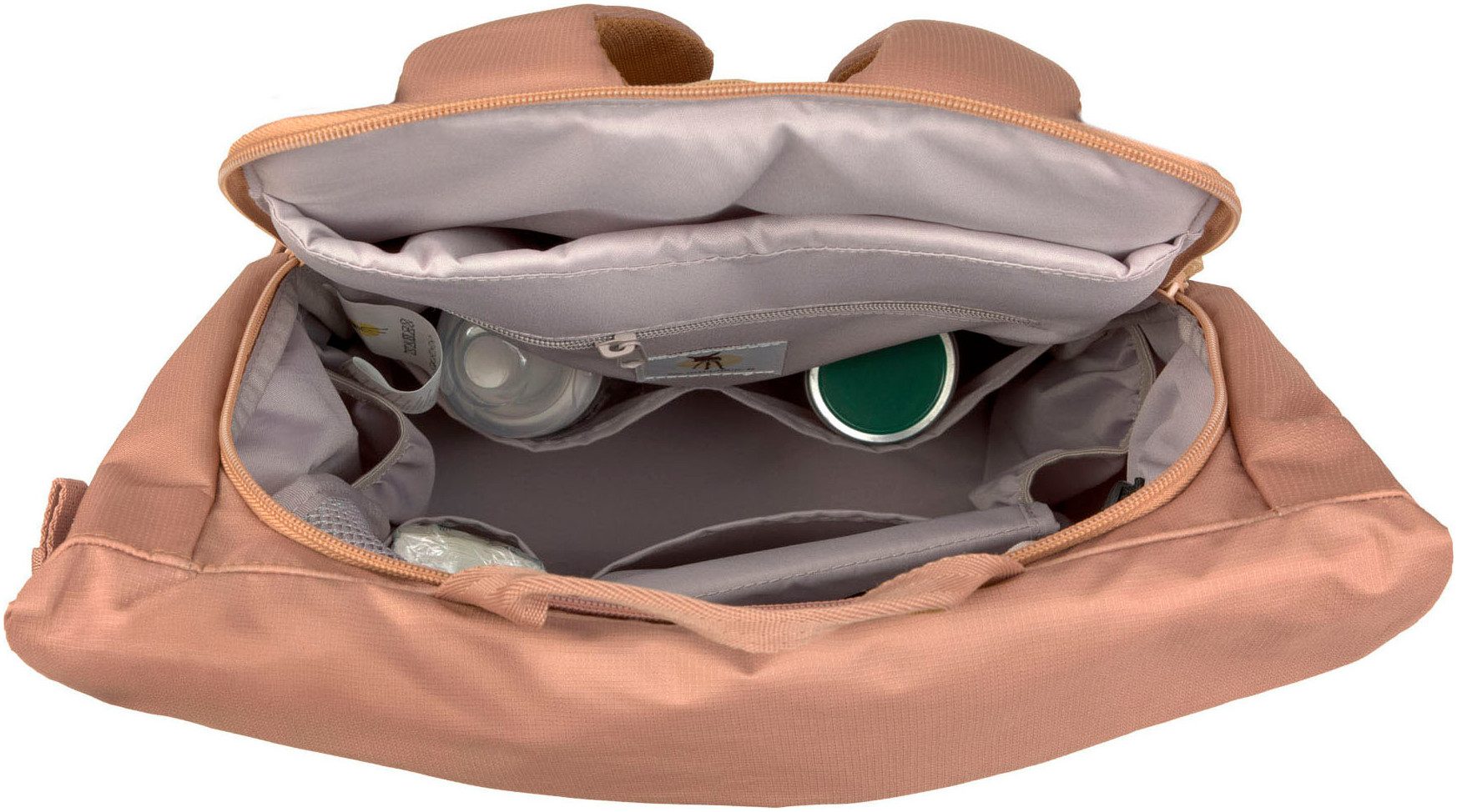 LÄSSIG Wickelrucksack Green Label, Outdoor Rolltop Backpack, almond