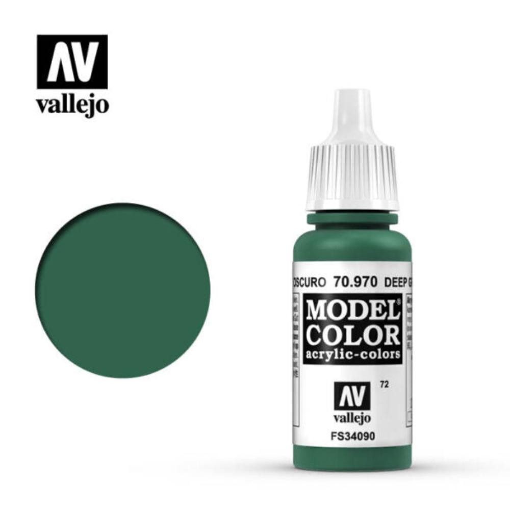 Vallejo Spielfigur Model Color - 072 - Waldgrün/Deep Green, 17 ml (70.970)