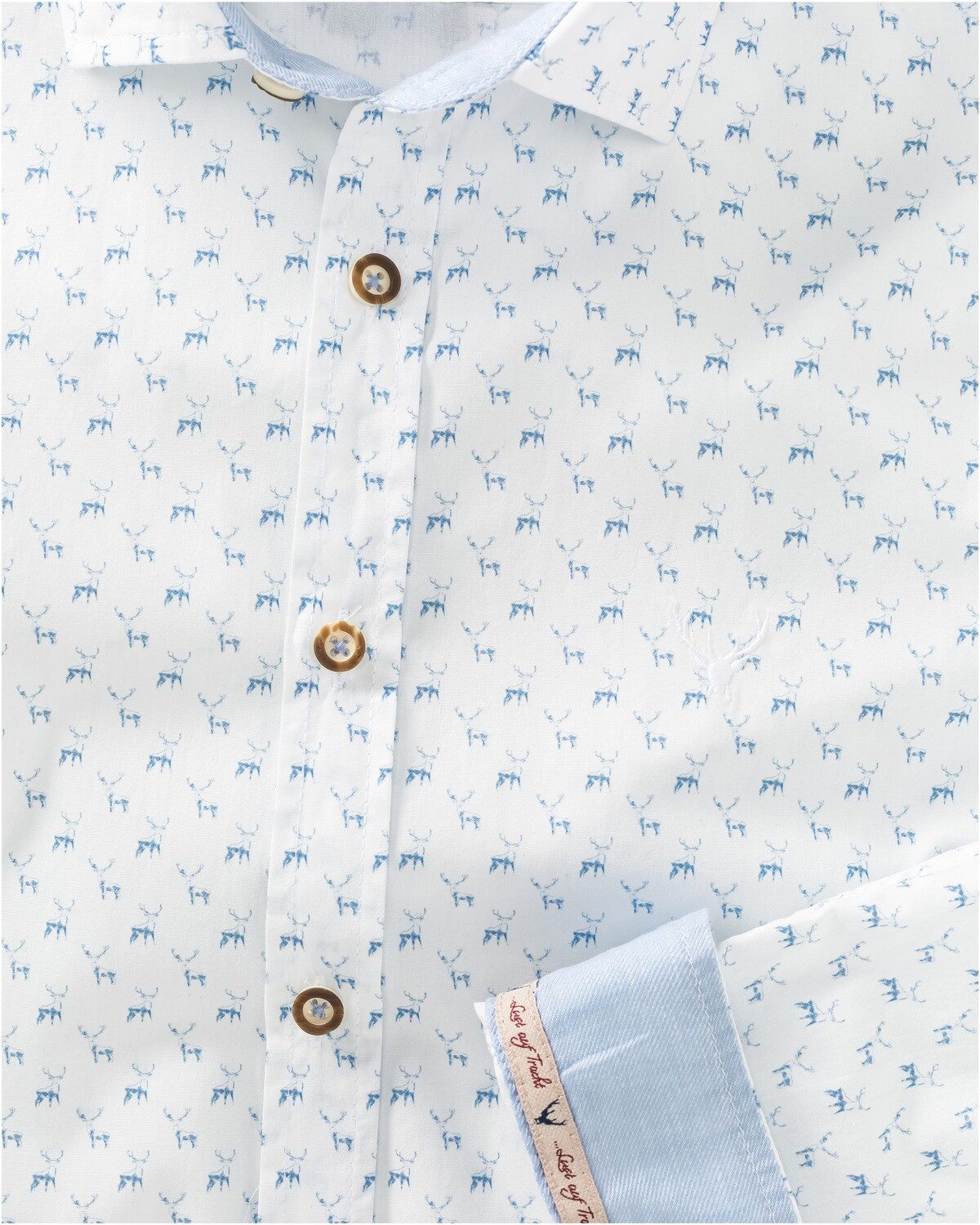 Pure Trachtenhemd Trachtenhemd Hirschmotiv