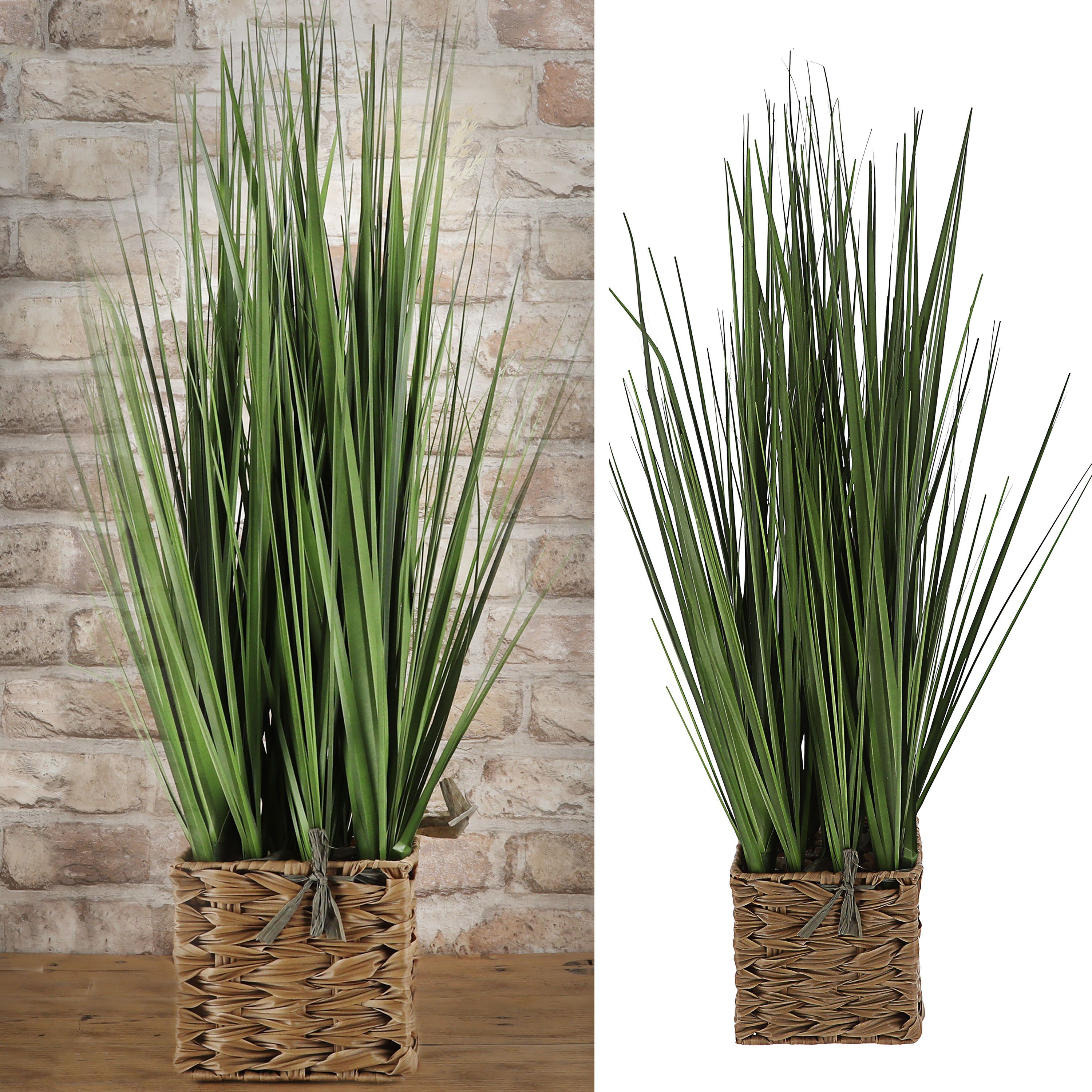 Kunstpflanze Kunstblume Rohrgras Korb 20x80cm PE günstig online kaufen