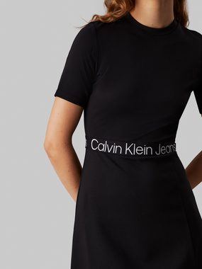 Calvin Klein Jeans Skaterkleid TAPE MILANO SHORT SLEEVE DRESS mit Logoschriftzug