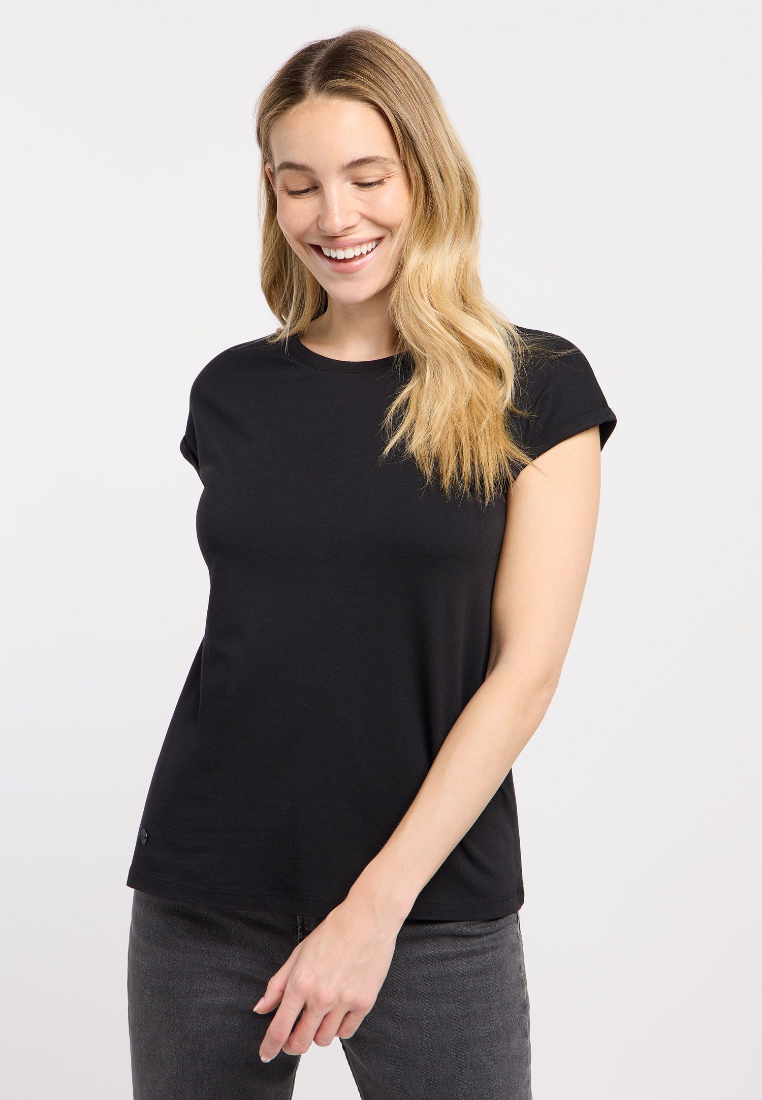 Ragwear Kurzarmshirt DIONA Bestseller aus fließender Baumwoll-Modal-Mischung
