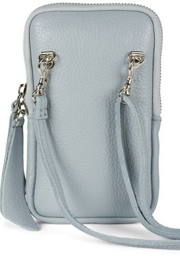styleBREAKER Mini Bag (1-tlg), Echtleder Handy Umhängetasche