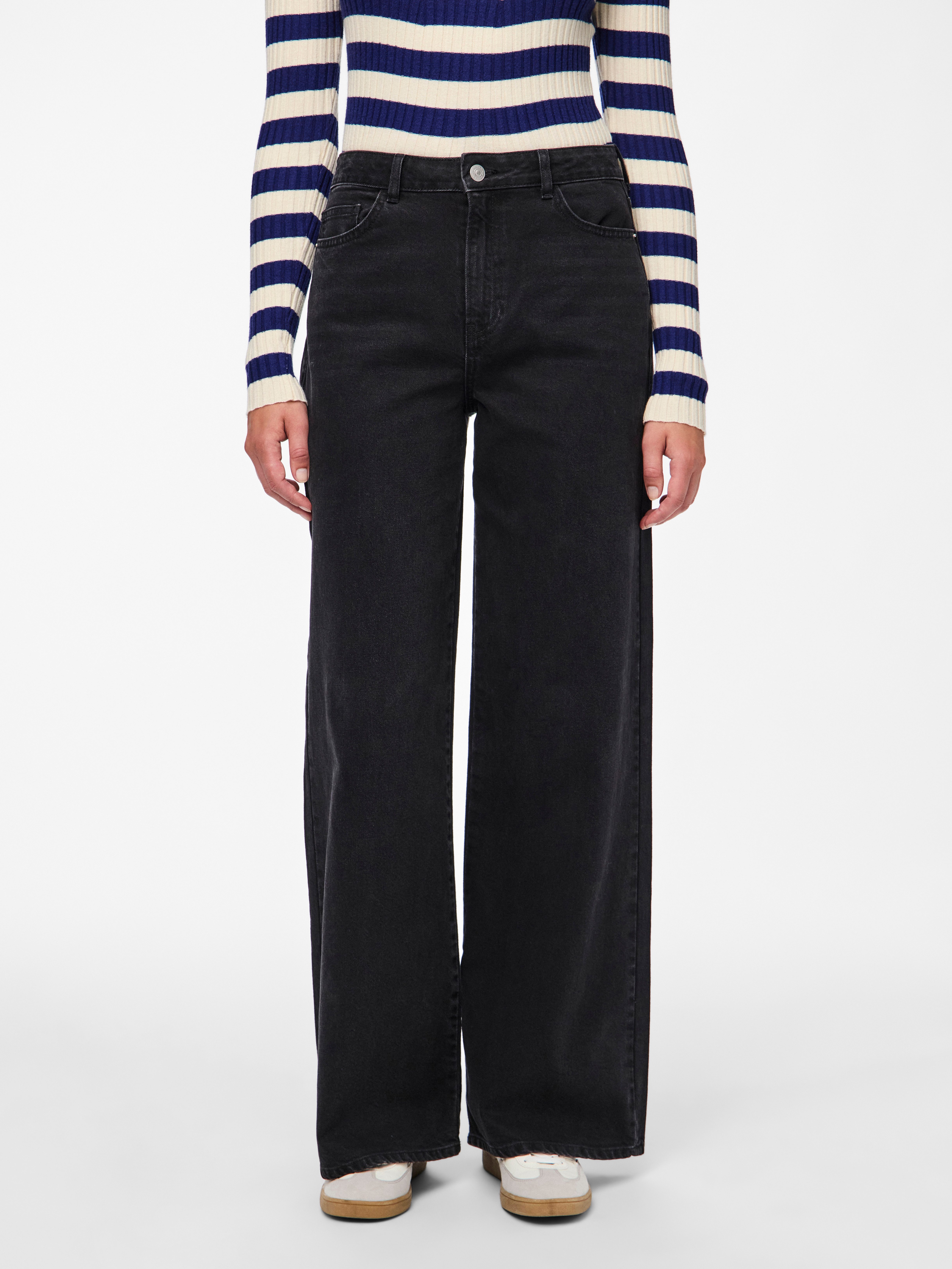 pieces High-waist-Jeans PCSELMA HW WIDE JEANS günstig online kaufen