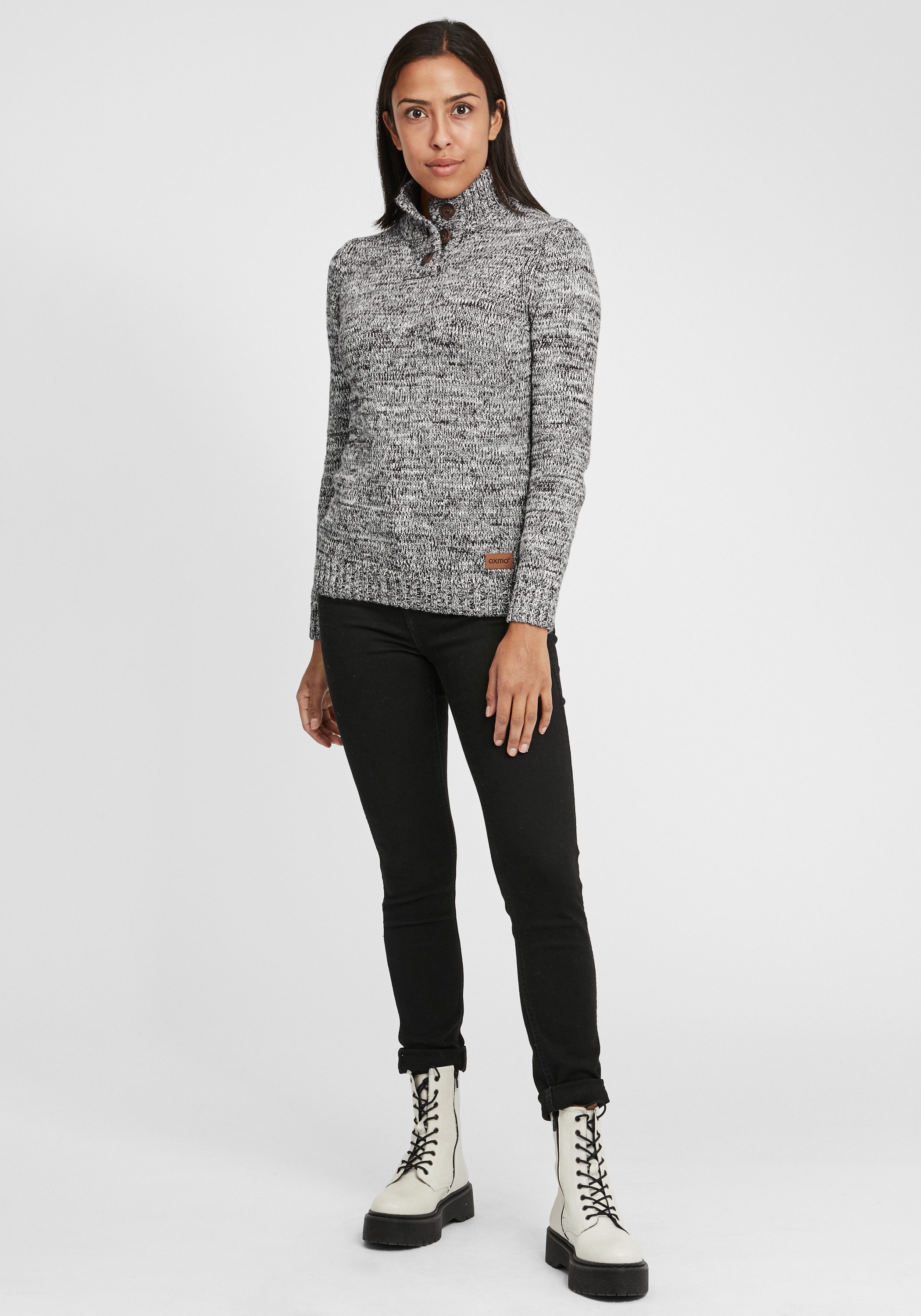 OXMO Strickpullover OXPhilicita Strickpulli mit hochabschließendem günstig online kaufen