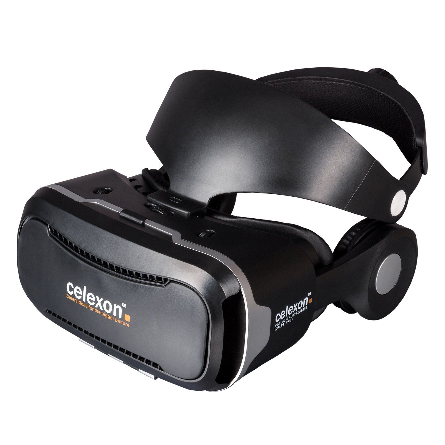 Celexon Expert - 3D Virtual Reality Brille VRG Plus Virtual-Reality-Headset (Passiv, Pupillen- / Sehstärkeneinstellung, für Smartphones von 3,5” bis 5,7)