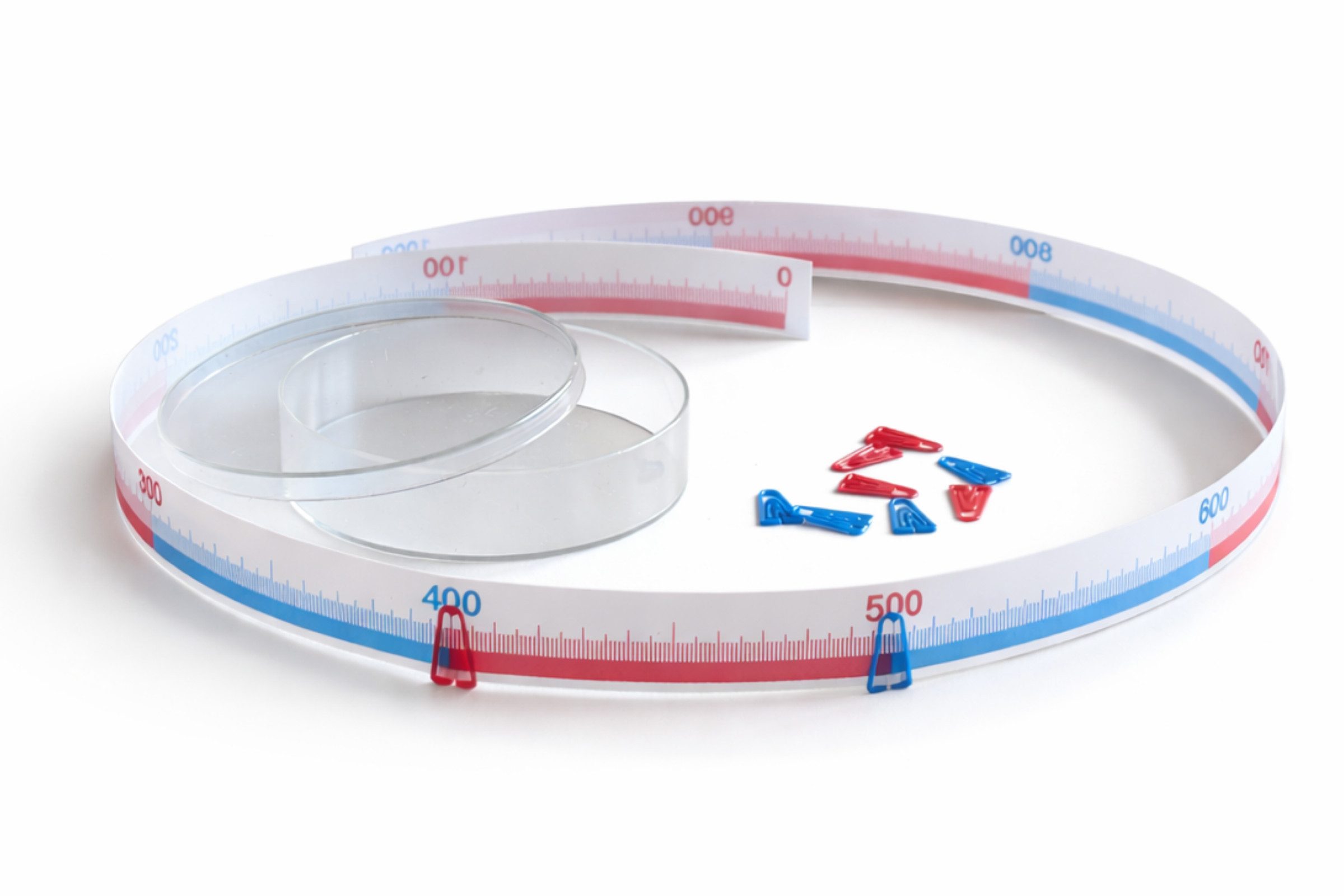 Wissner® aktiv lernen Lernspielzeug Zahlenstrahl 1000er-Rechenband 1m lang, RE-Plastic® (2-St), RE-Plastic®