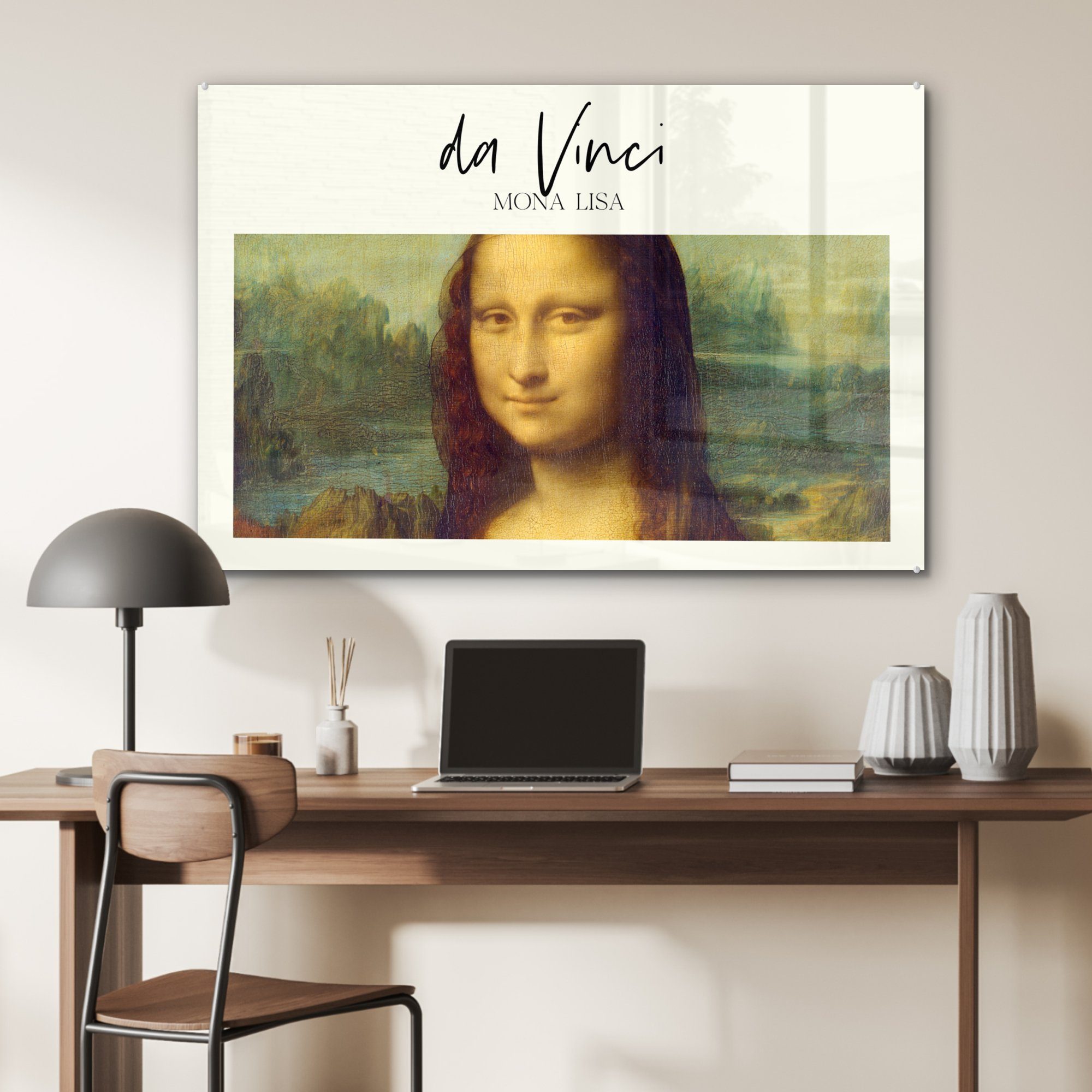 MuchoWow Acrylglasbild Mona Lisa Wohnzimmer Da Vinci - & - Kunst, Acrylglasbilder (1 St), Schlafzimmer