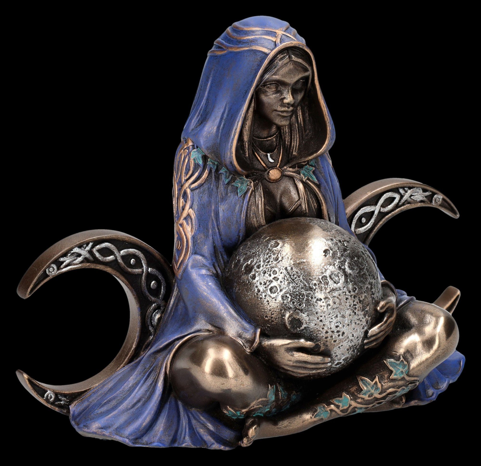 Figuren Shop GmbH Dekofigur Dreifach-Mond Göttin Figur mini - Dekorationsfigur Götter Deko Wicca