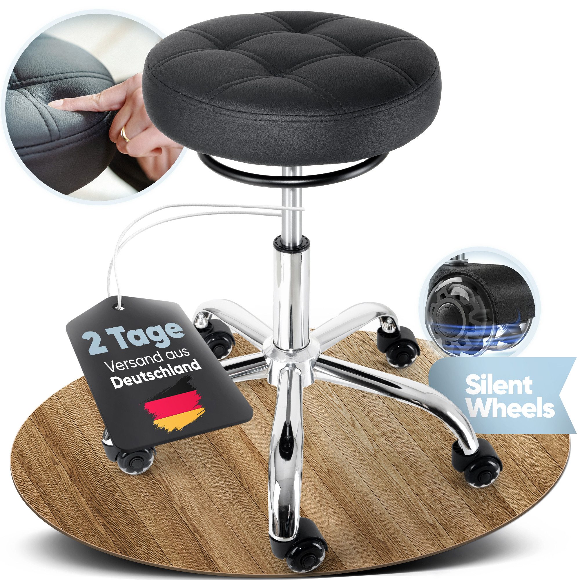 Steinlife Arbeitshocker Ergonomisch [TESTSIEGER] Bürohocker Höhenverstellba günstig online kaufen