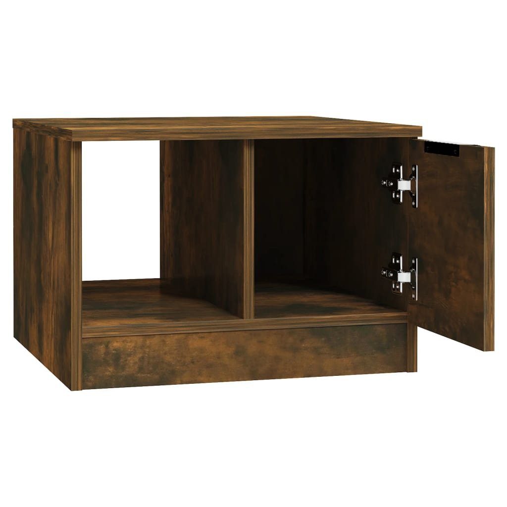 vidaXL Couchtisch | Räuchereiche Holzwerkstoff cm Couchtisch (1-St) Räuchereiche Räuchereiche 50x50x36