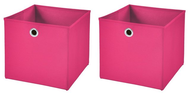 StickandShine Faltbox “2 Stück Faltboxen 28 x 28 x 28 cm faltbar ohne Deckel Aufbewahrungsbox in verschiedenen Farben (2er SET 28x28x28) 28cm”