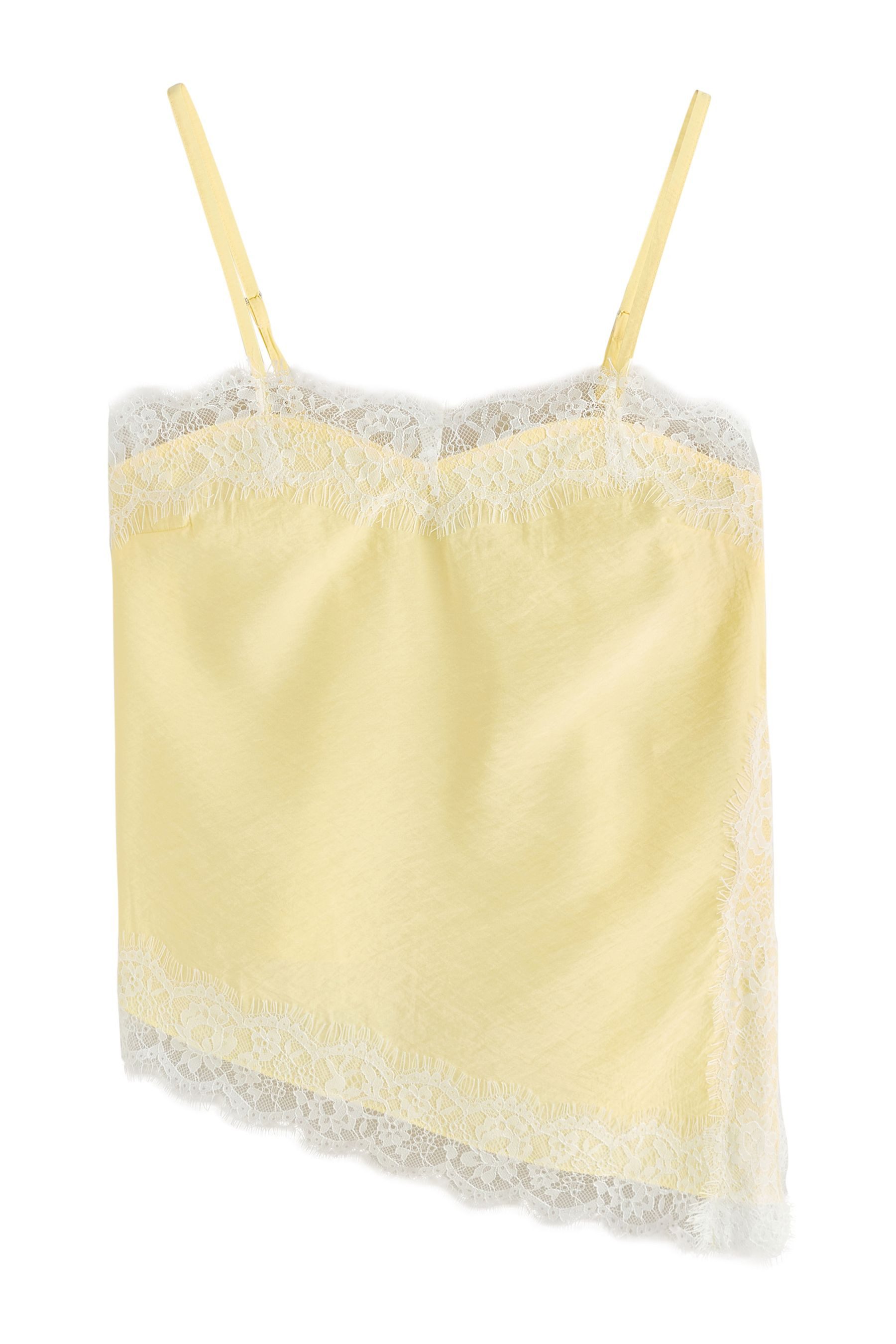 Next Trägertop Asymmetrisches Trägertop mit Spitze (1-tlg)