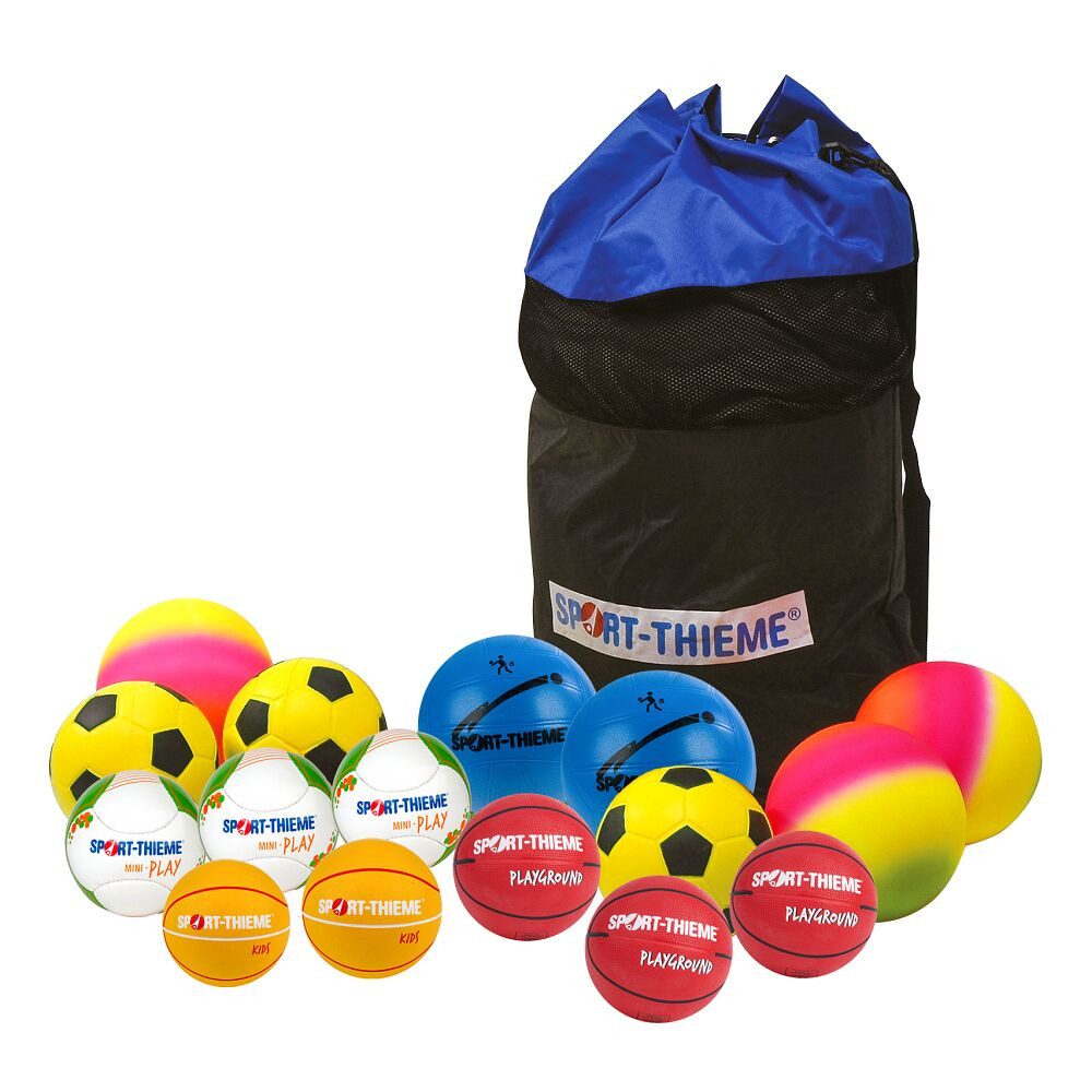 Sport-Thieme Spielesammlung Bälle-Set Kids, Pausen-Set mit 16 Bällen im Ballsack