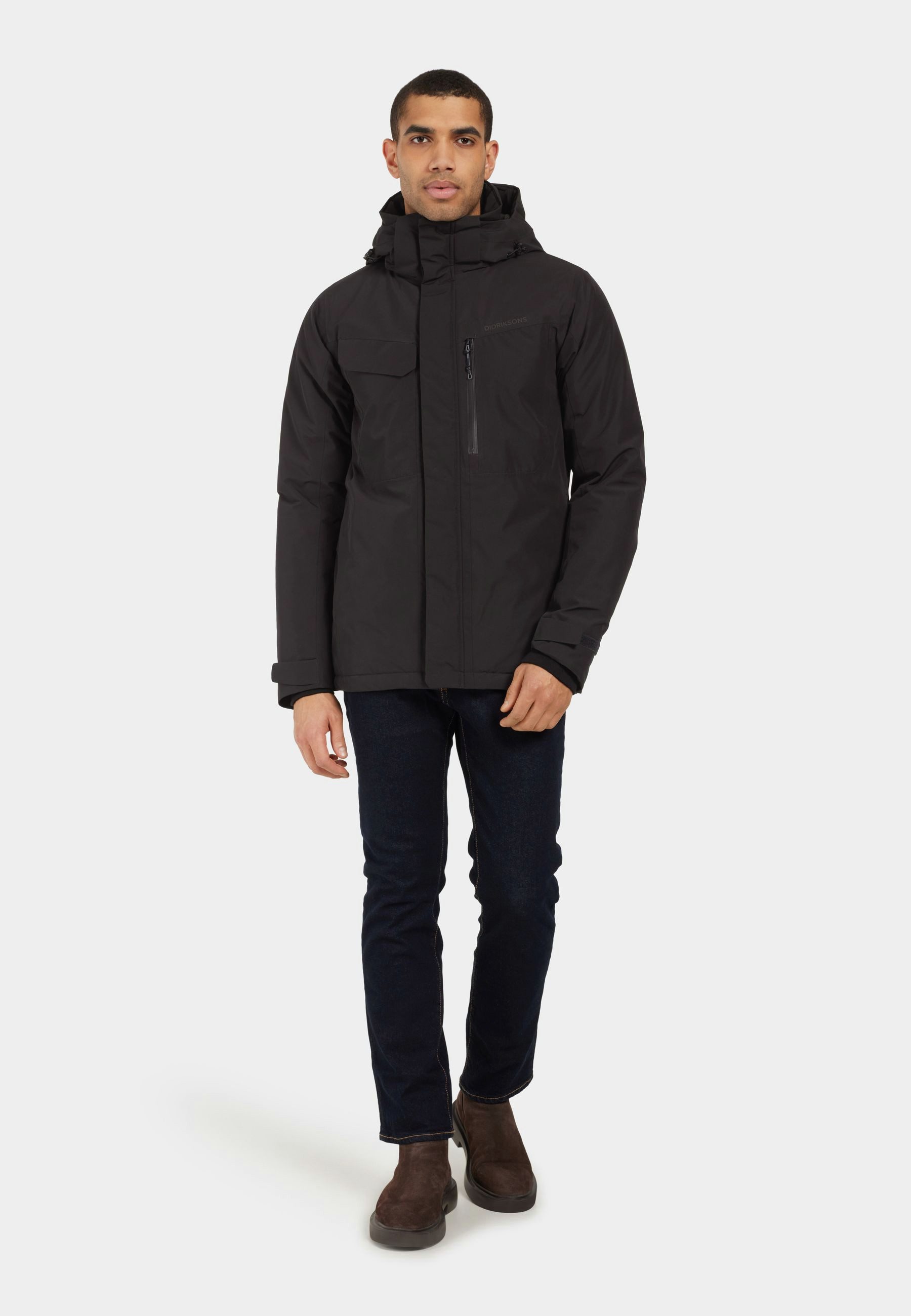 Didriksons Winterjacke Herren Winterparka Wasserdicht STEFAN mit Kapuze mit Taschen