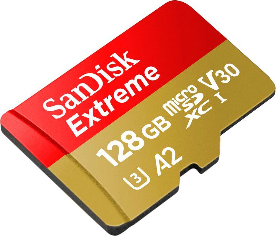 Sandisk Extreme 128GB Speicherkarte (128 GB, UHS Class 3, 160 MB/s Lesegeschwindigkeit)