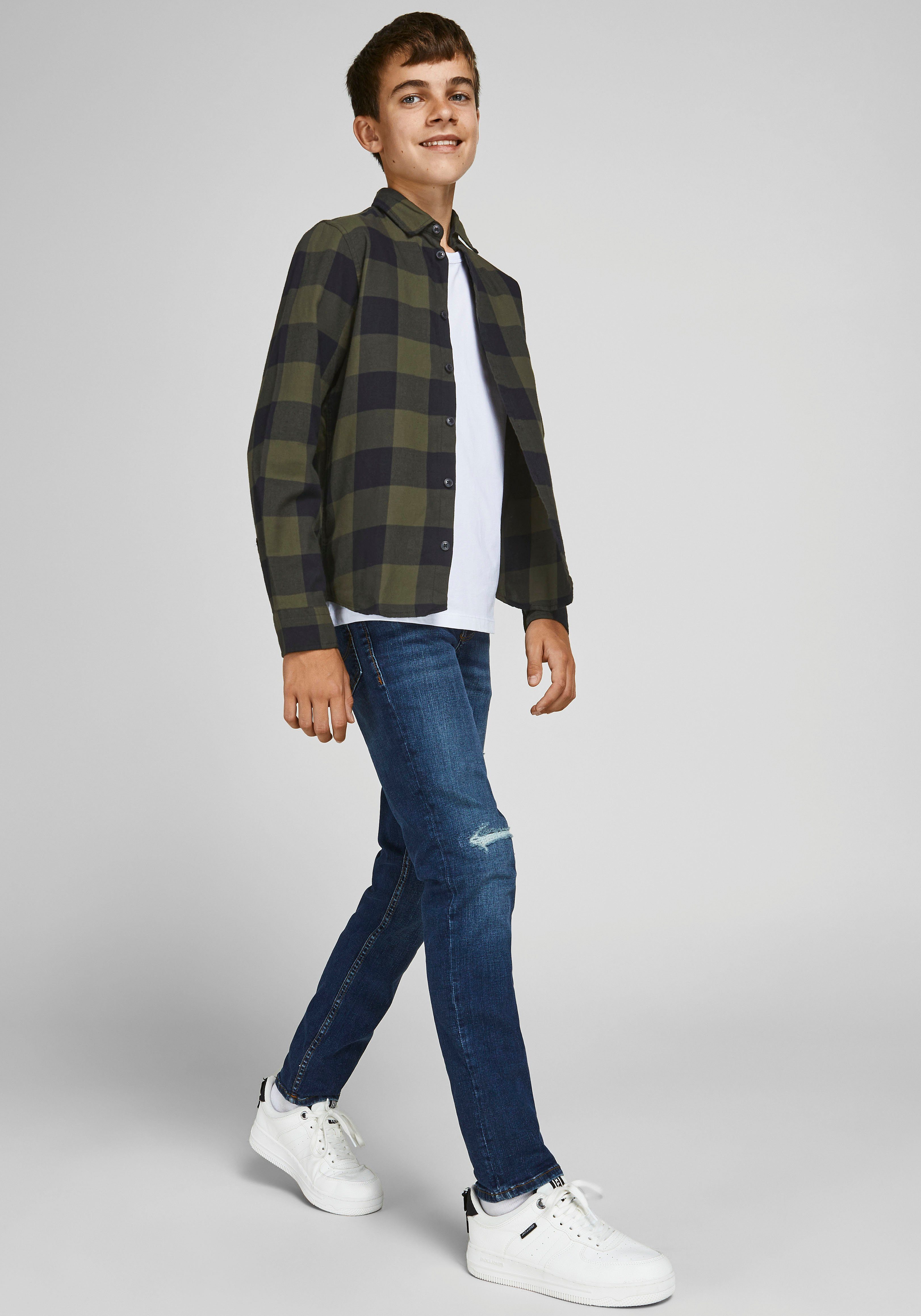 JJEGINGHAM Karohemd NOOS L/S SHIRT & Jack TWILL Junior Jones JNR