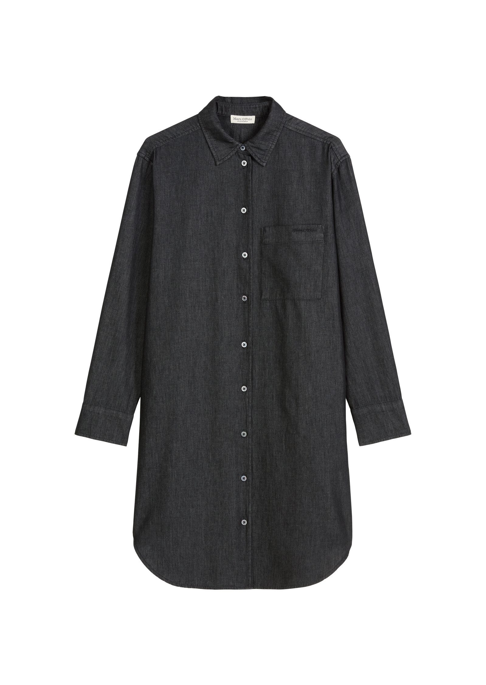 Hemdblusenkleid aus Baumwoll-Chambray