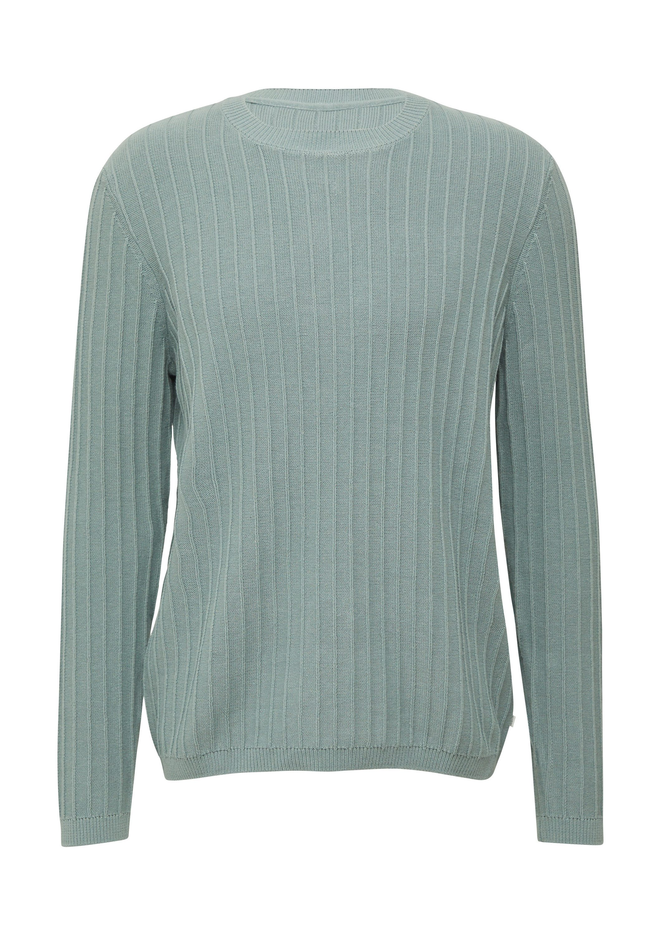 QS Longpullover Strickpullover Baumwollpullover in Strukturstrick günstig online kaufen