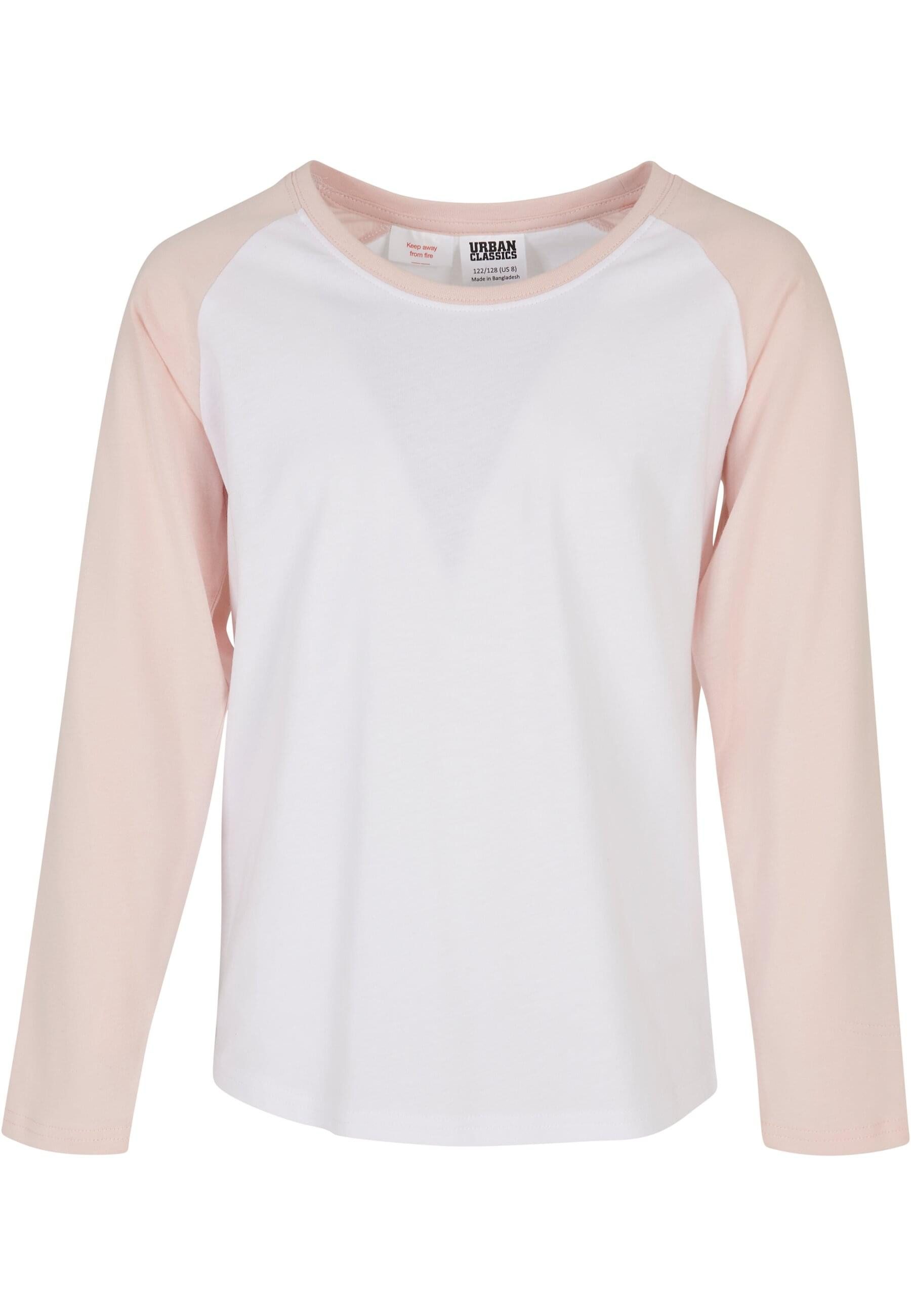 URBAN CLASSICS Kurzarmshirt Urban Classics Damen Girls Contrast Raglan Longsleeve (1-tlg)