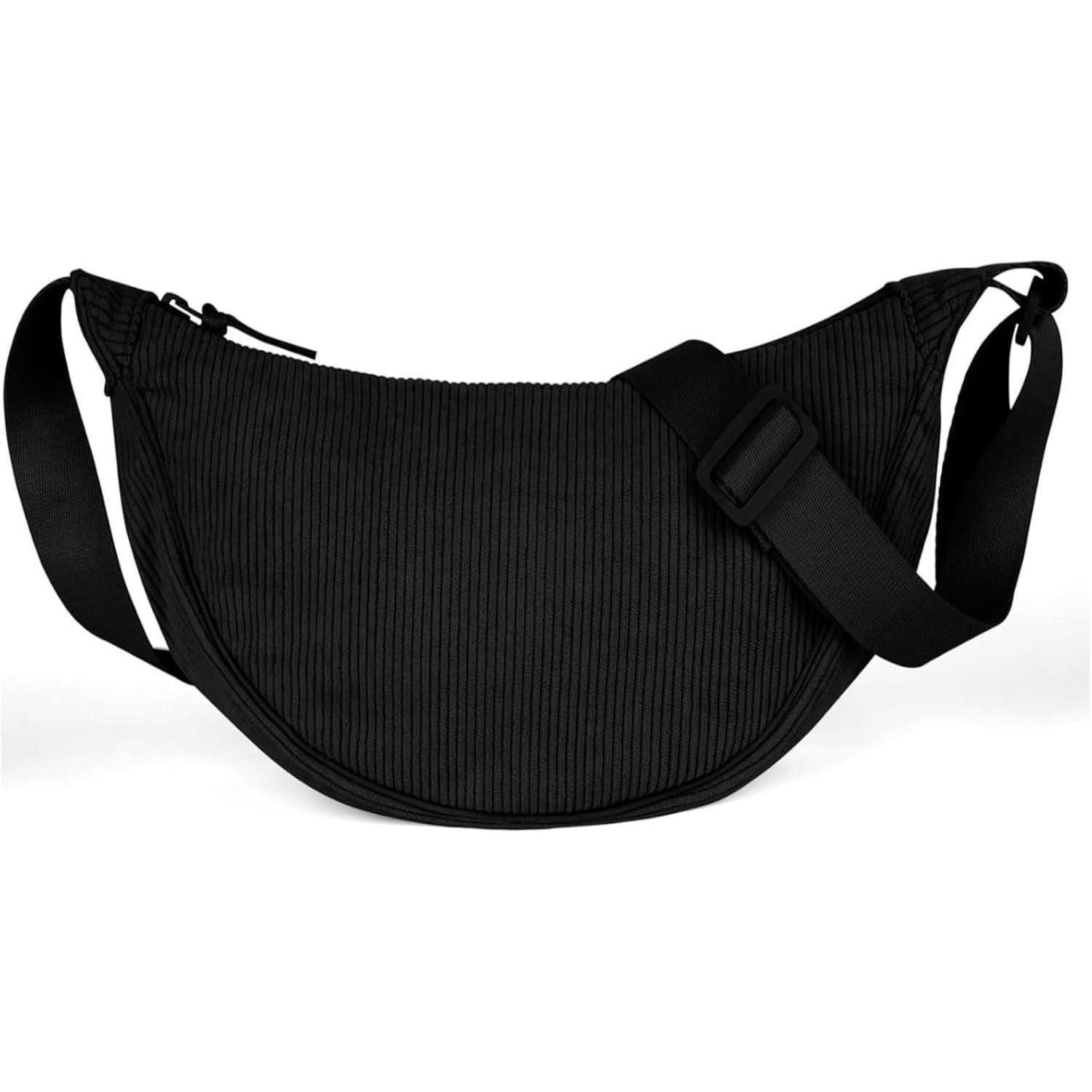 Umhängetasche Damen Halbmond Crossbody Schultertasche Verstellbarer Schultergurt