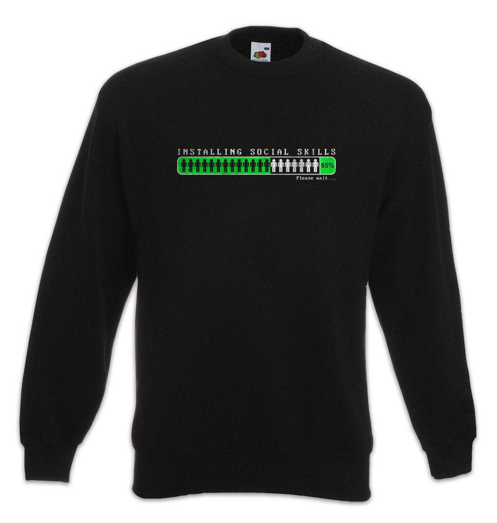 Sweatshirt Installing Social Skills Sweatshirt Misathrop Geek Nerd Outsider