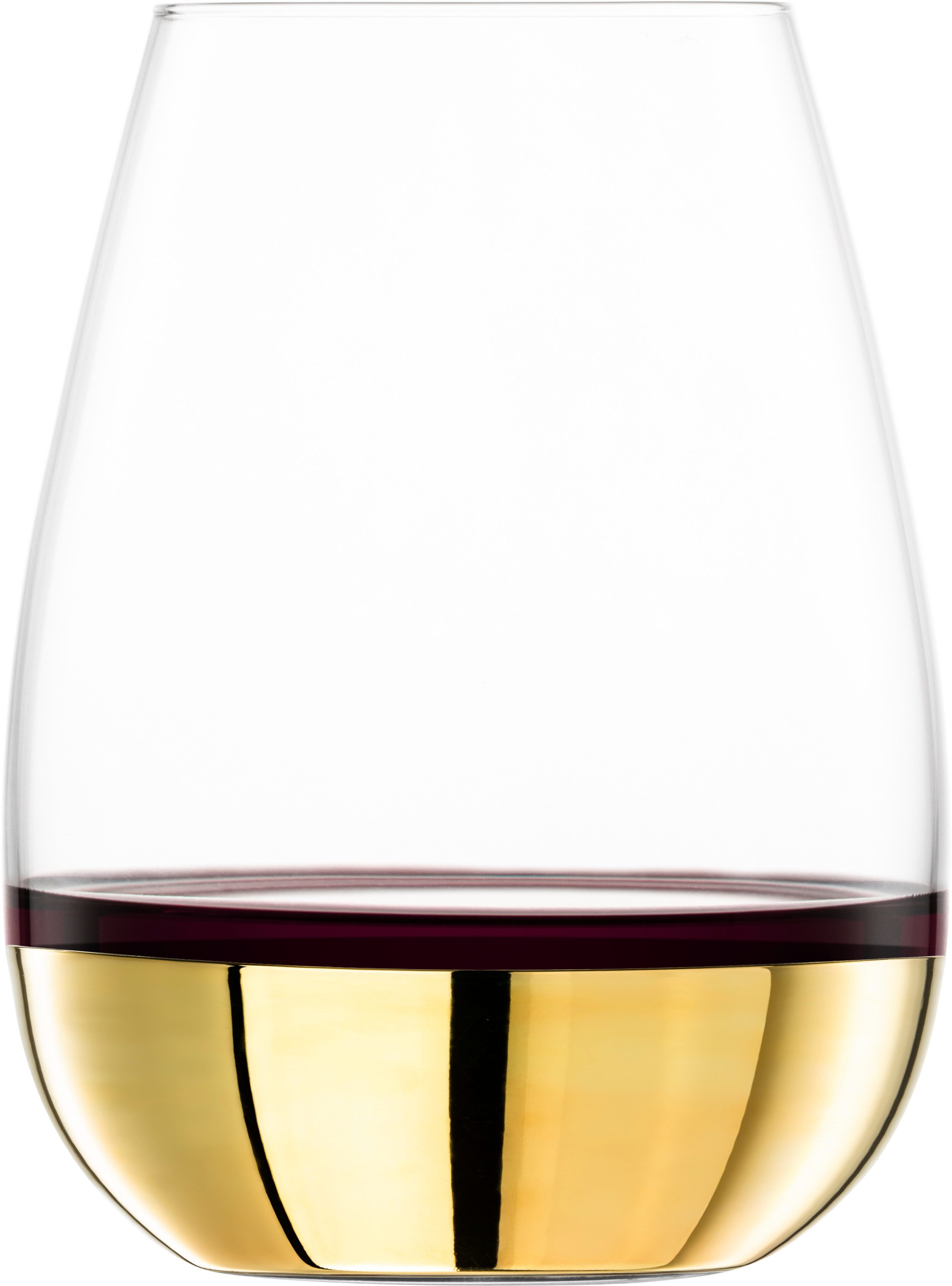 Eisch Germany Becher ELEVATE, 2-tlg., Gold, Kristallglas, Allround/Wein-Becher in Geschenkröhre