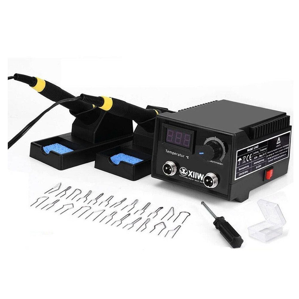 XERSEK Kreativset 100W Brandmalerei Lötkolben Einstellbare Temperatur Brandstift, (für Holz, Leder Gravieren,Skulptur, 31-tlg), Brandmalstation Pyrographie Holzverbrennungs