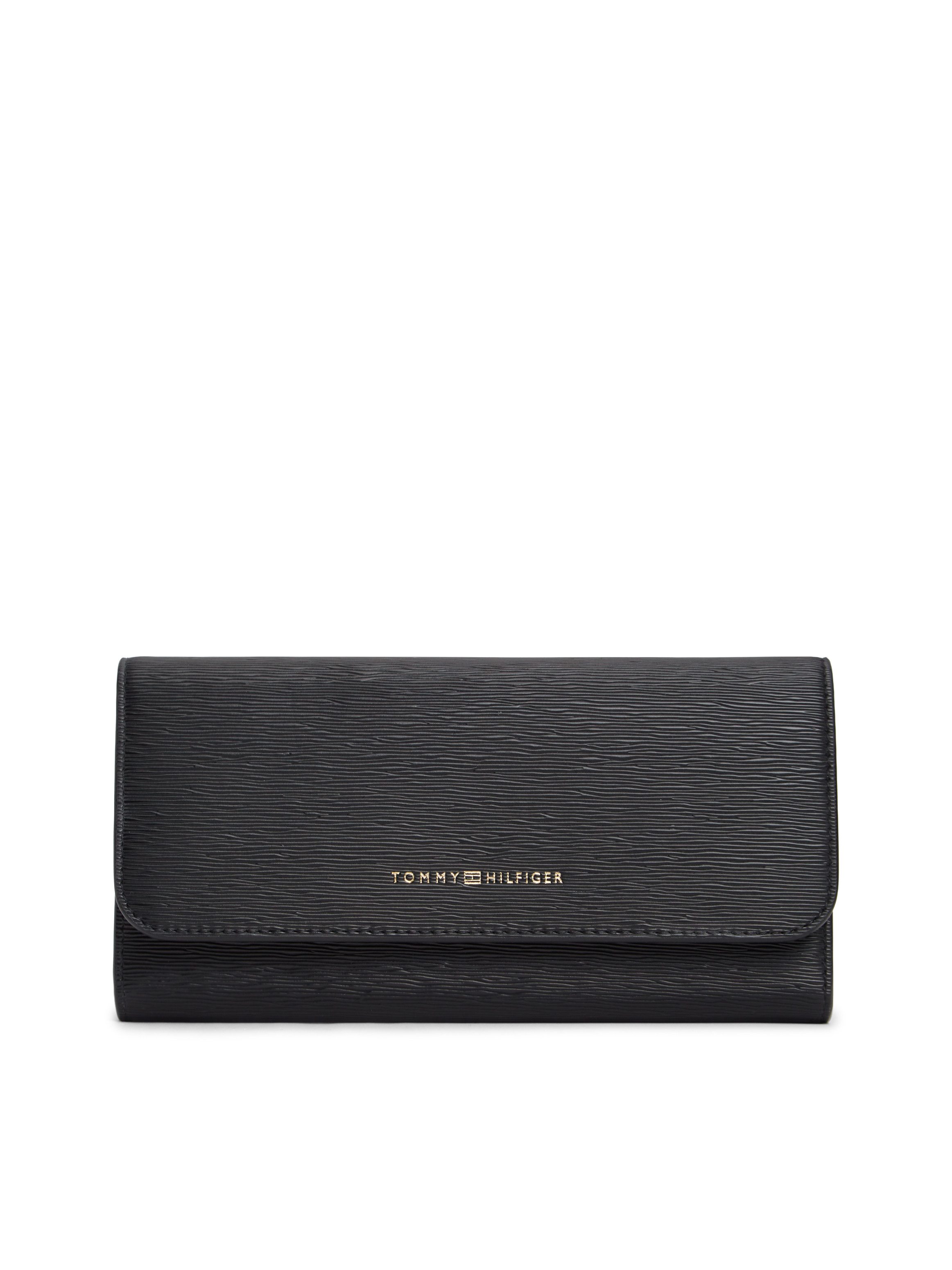 Tommy Hilfiger Geldbörse TH MODERN LRG FLAP WALLET, Damen Geldbeutel, Portemonnaie mit Logo-Schriftzug