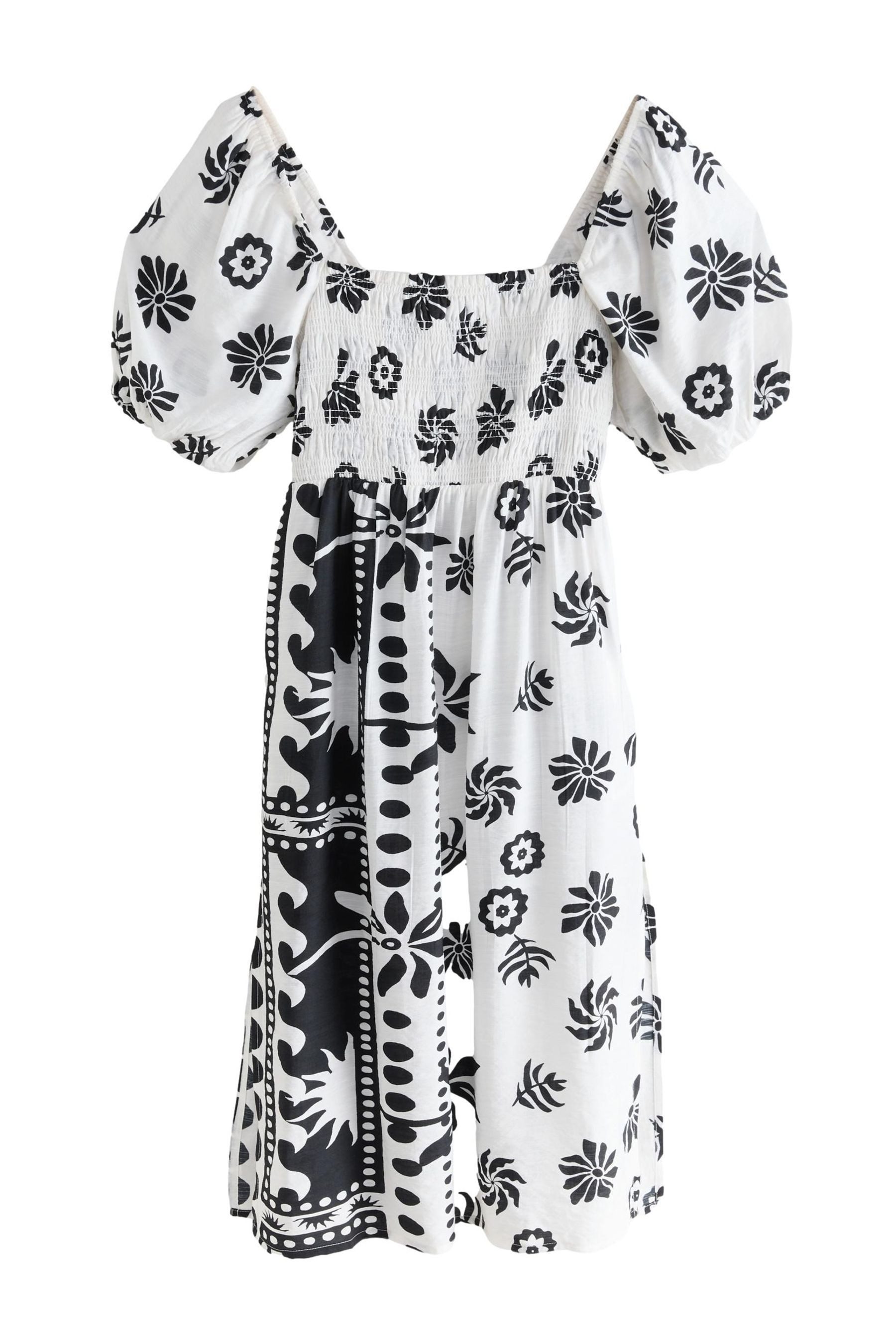 Next Midikleid Schulterfreies Midikleid mit Puffärmeln günstig online kaufen