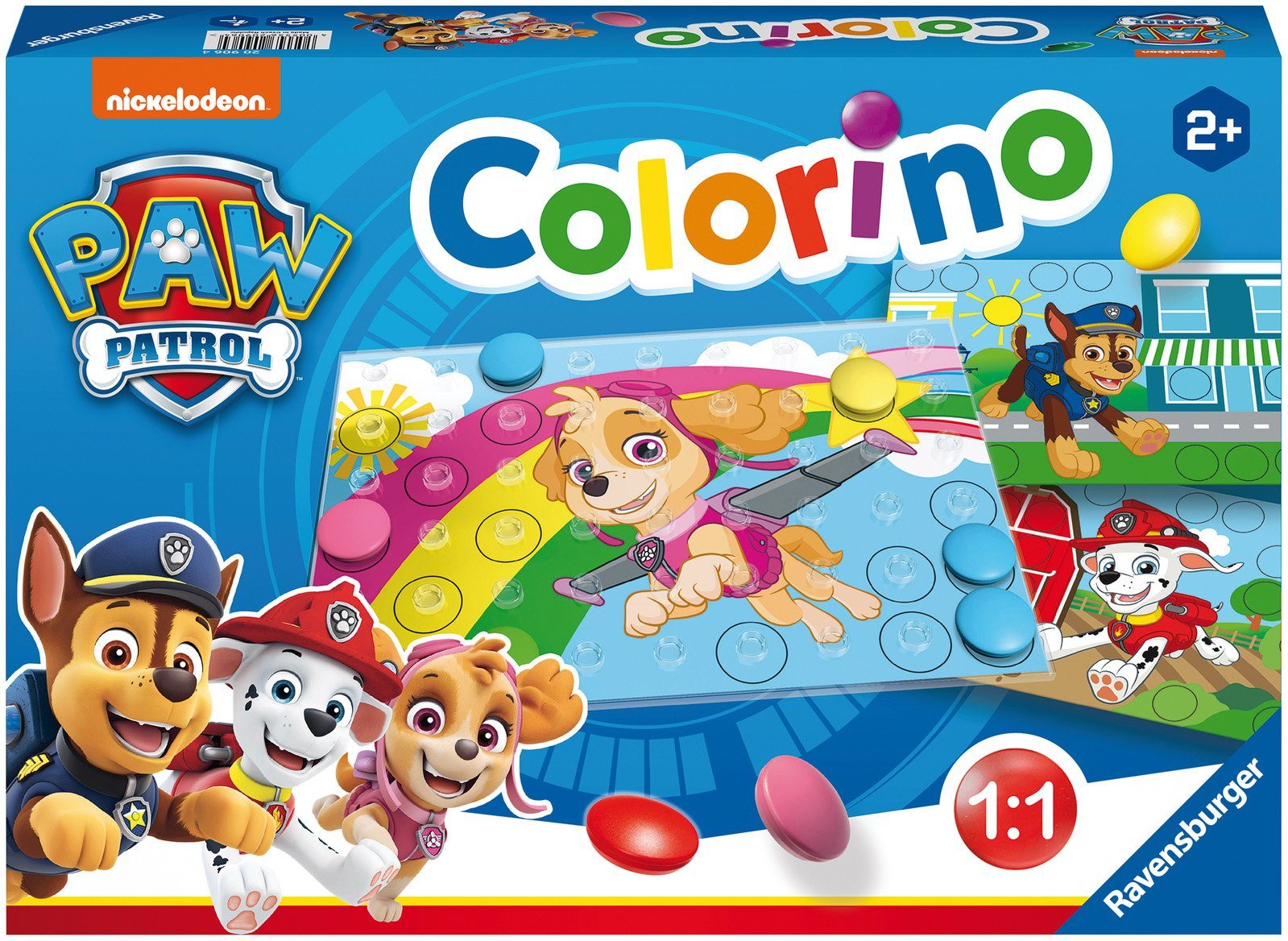 Ravensburger Spiel PAW Patrol, Colorino, Kinderspiel, Made in Europe