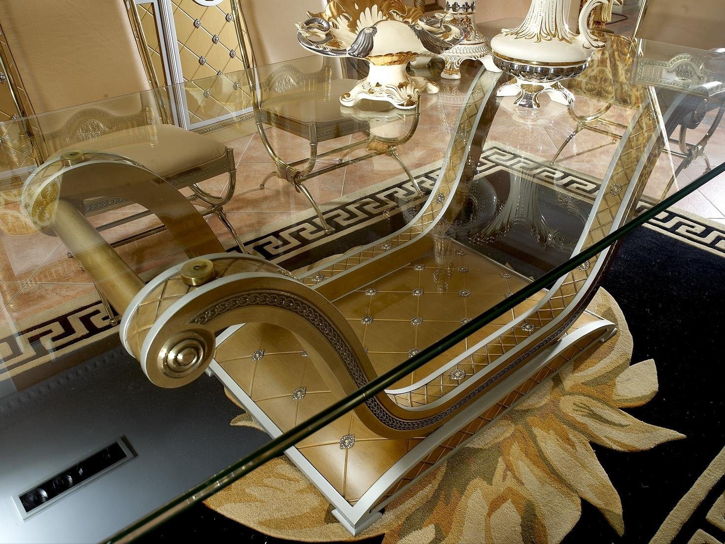 JVmoebel Esstisch, Klassischer Designer XXL Big Tisch Glastisch Tische Esszimmer