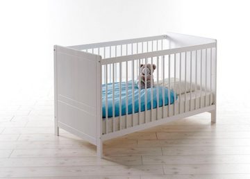 Ticaa Babyzimmer-Komplettset Moritz, (Set, 5-St., Bett + Wickelkommode + Schrank + Unterstellregal + Standregal), Bett + Wickelkommode + Schrank + Unterstellregal + Standregal