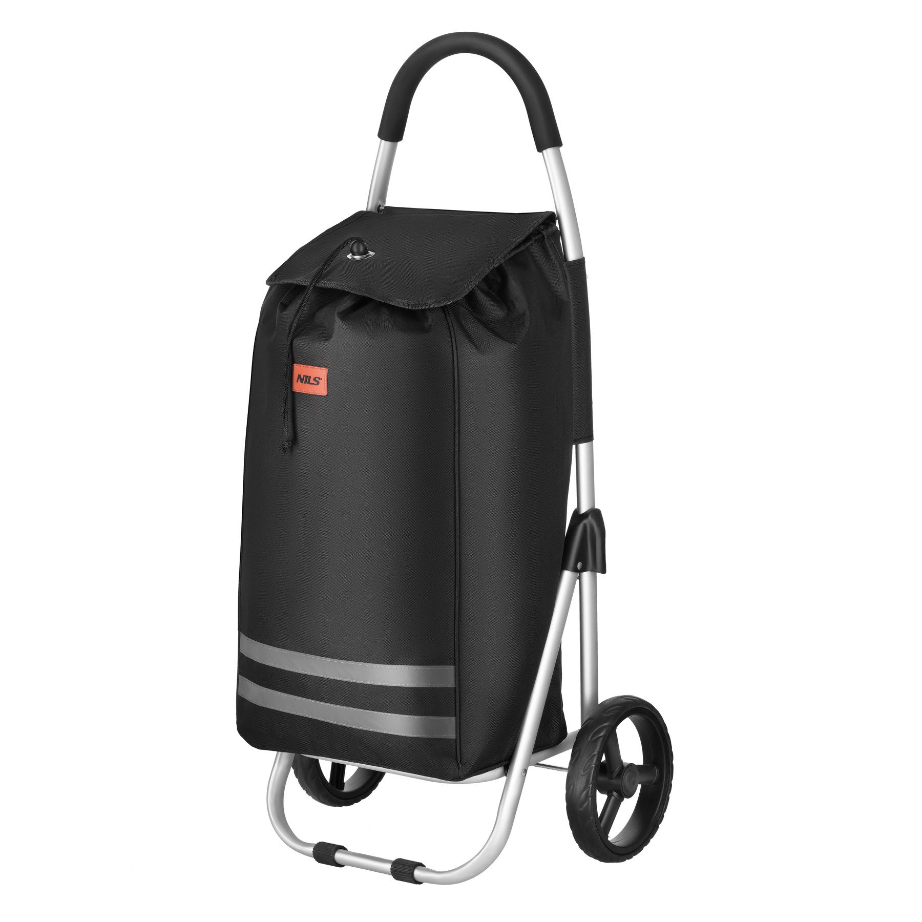 NILS CAMP Einkaufstrolley Einkaufsroller Rollwagen Klappwagen, 45.0 l, faltbar, Thermofach, 45 L, Alurahmen, 30 kg