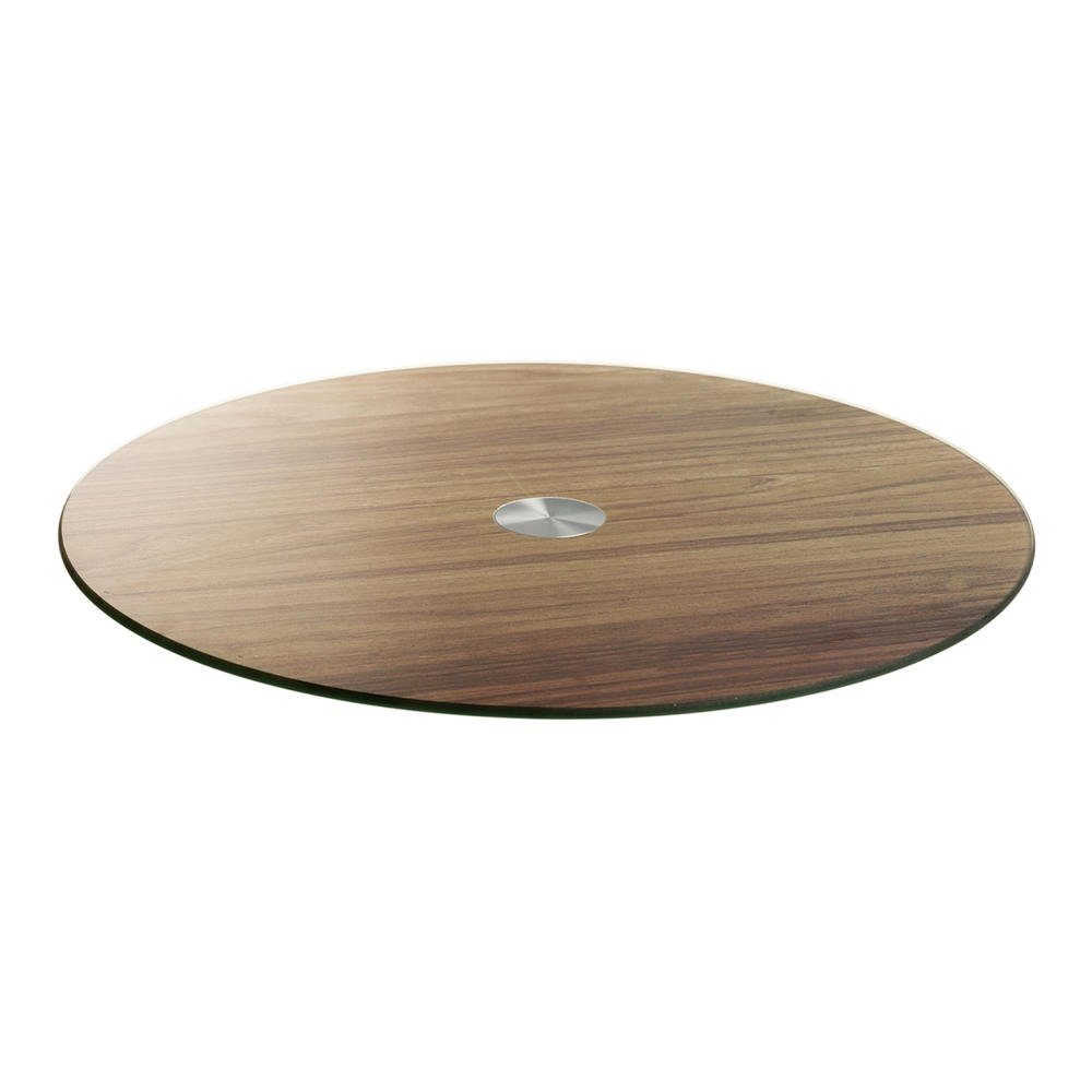 LEONARDO Tortenplatte Turn Holzoptik, Glas