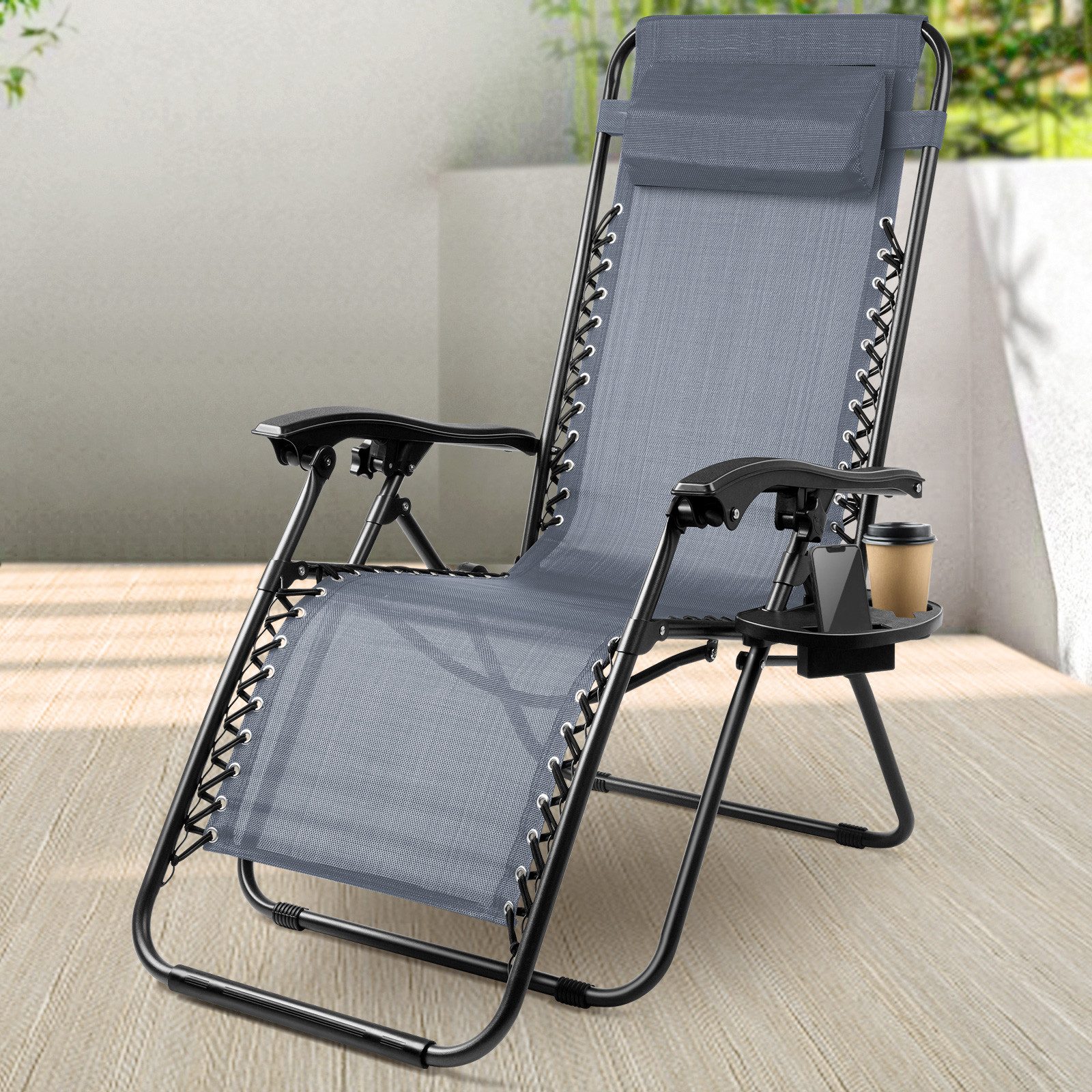 Huracan Gartenliege Sonnenliege Klappbar, Gartenliege Wetterfest, bis 120 K günstig online kaufen