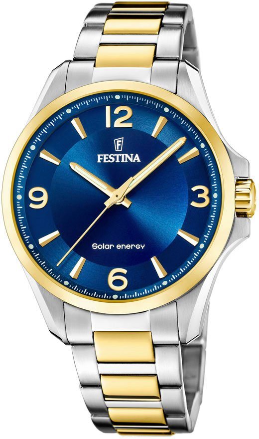 Festina Solaruhr Solar Energy, F20657/4, Gehäuse aus Edelstahl, Gehäuse-Ø  ca. 42 mm