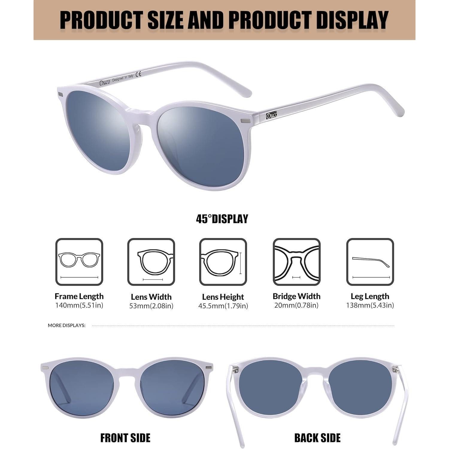 LuxusKollektion Retrosonnenbrille Retro Polarisierte Damen Sonnenbrille UV400 Vintage Acetat Rahmen