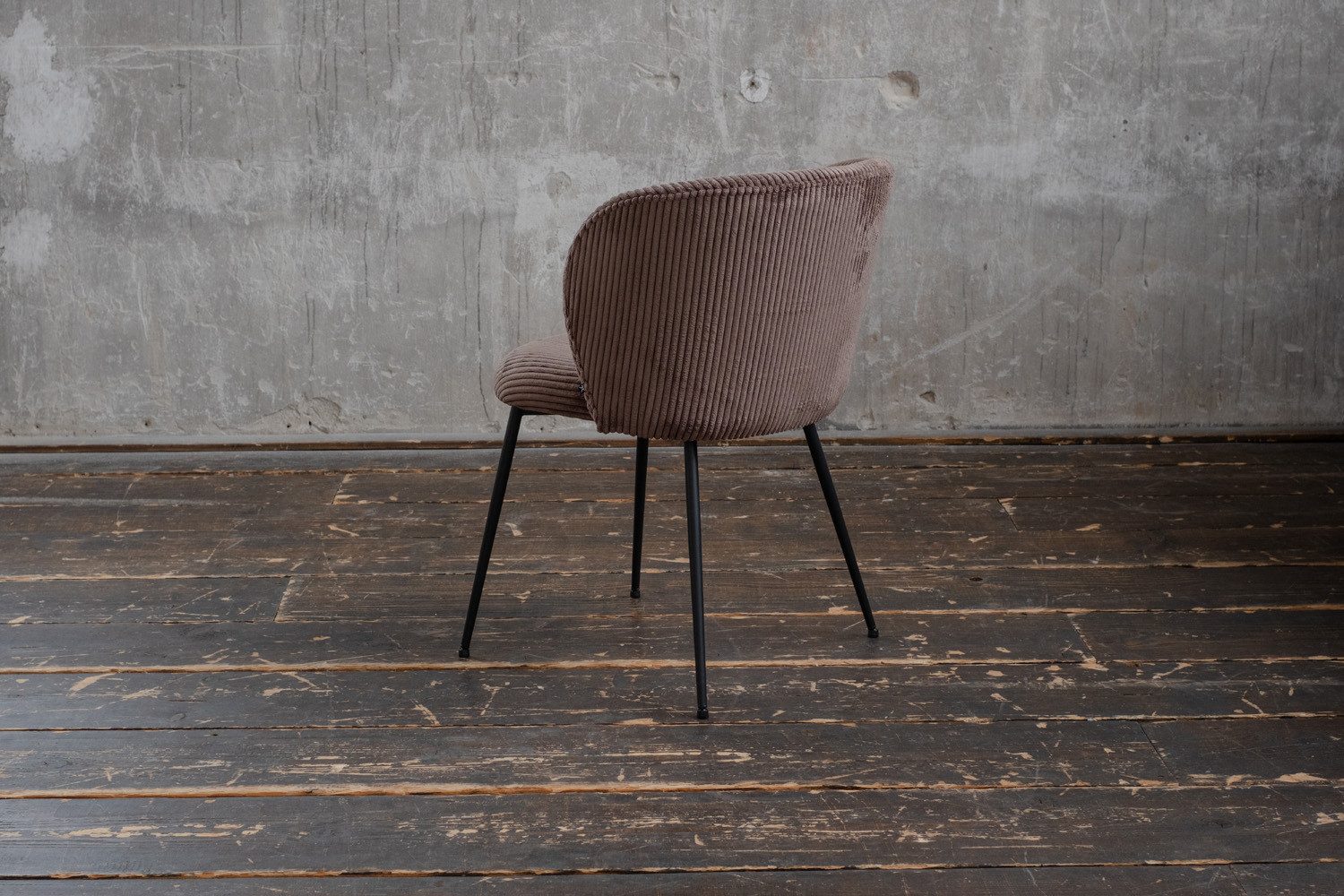 KAWOLA Esszimmerstuhl LENA Bequemer Polsterstuhl - Moderner Designstuhl (1 St), Cordbezug. Stahlbeine. Bequemer Sitz. Modernes Design. – Bild 4 von 5